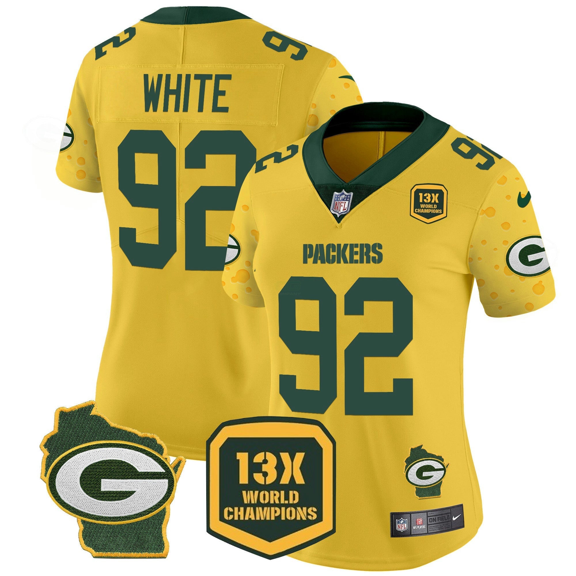 Camisa NFL Women’s Cheese Vapor Limited Jersey