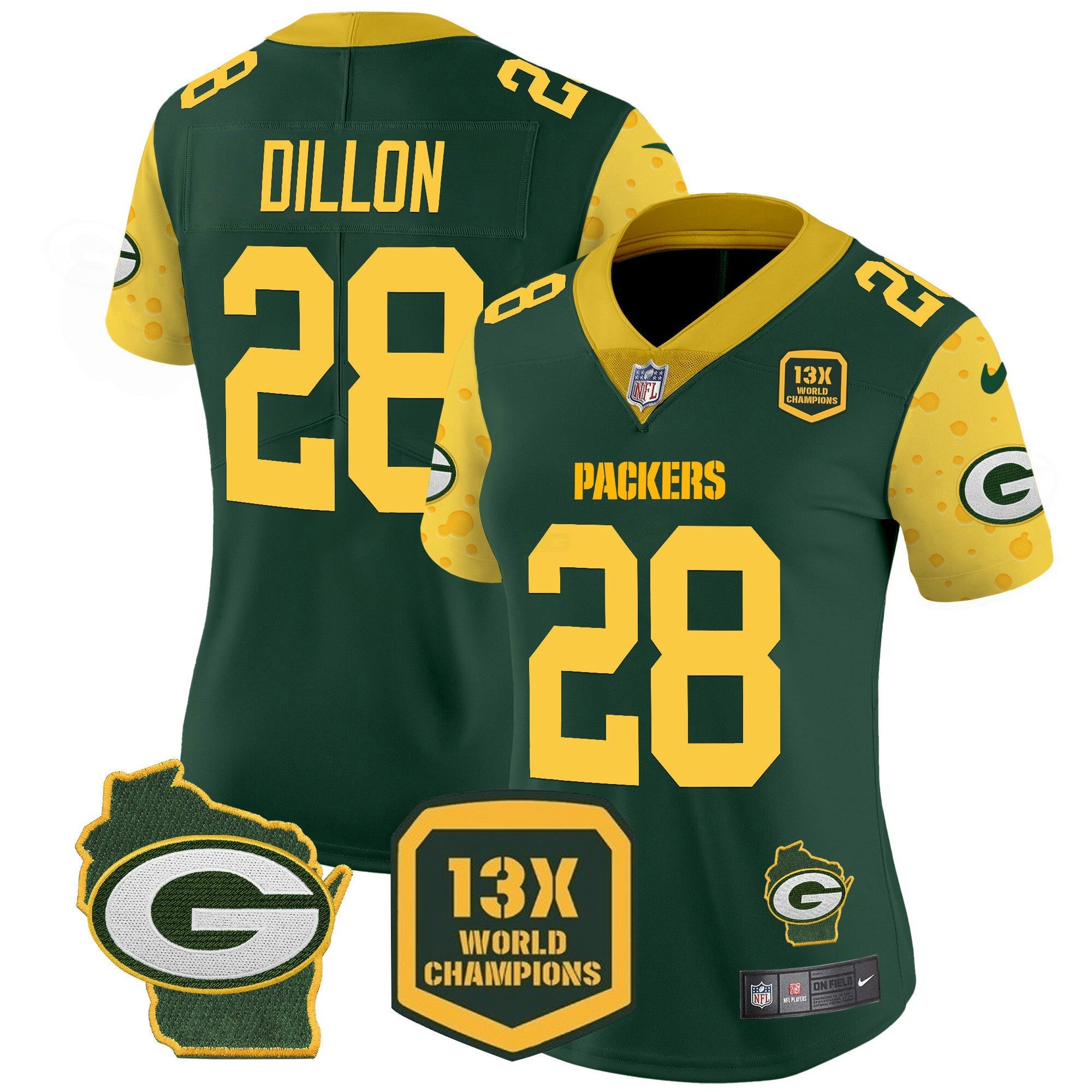 Camisa NFL Women’s Cheese Vapor Limited Jersey
