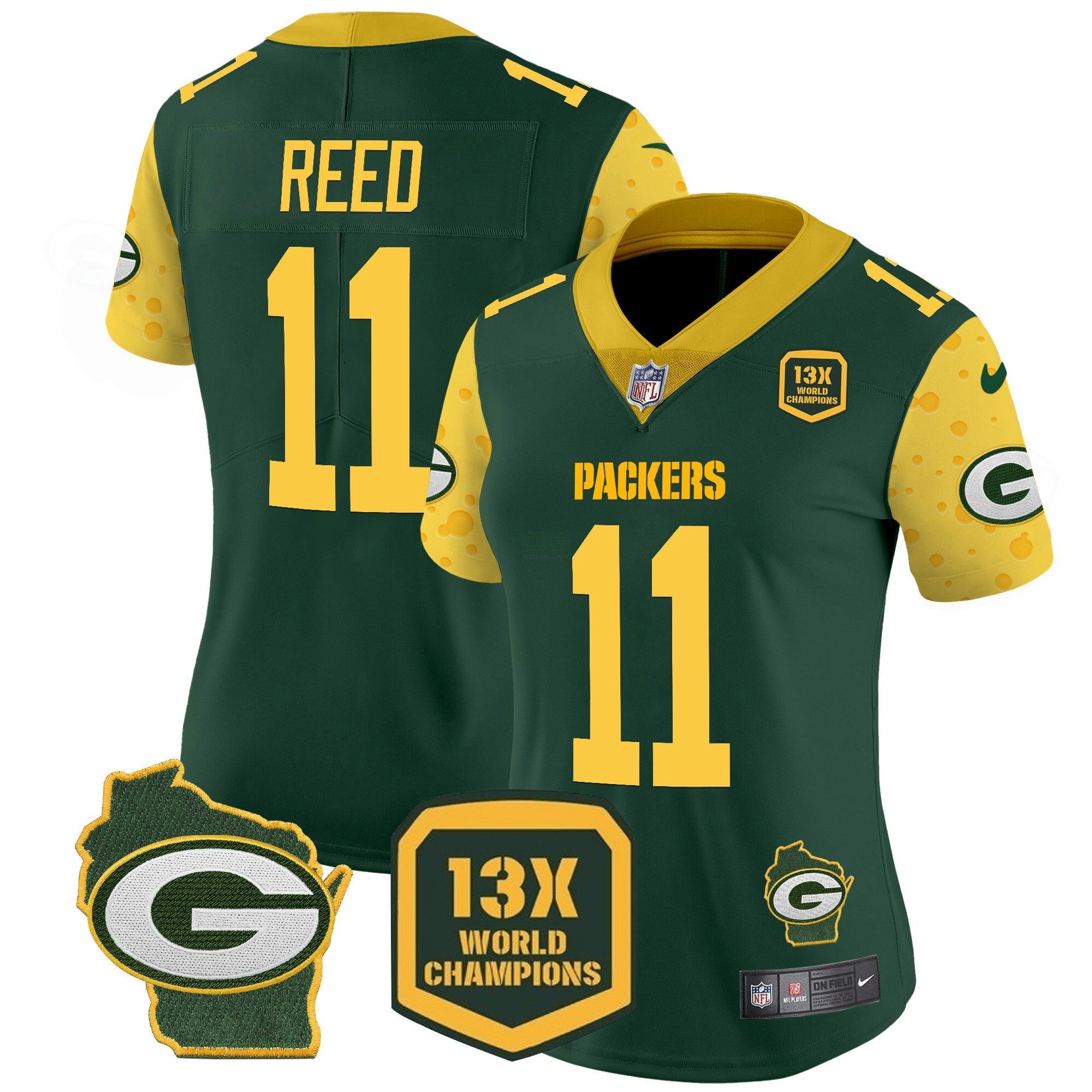 Camisa NFL Women’s Cheese Vapor Limited Jersey