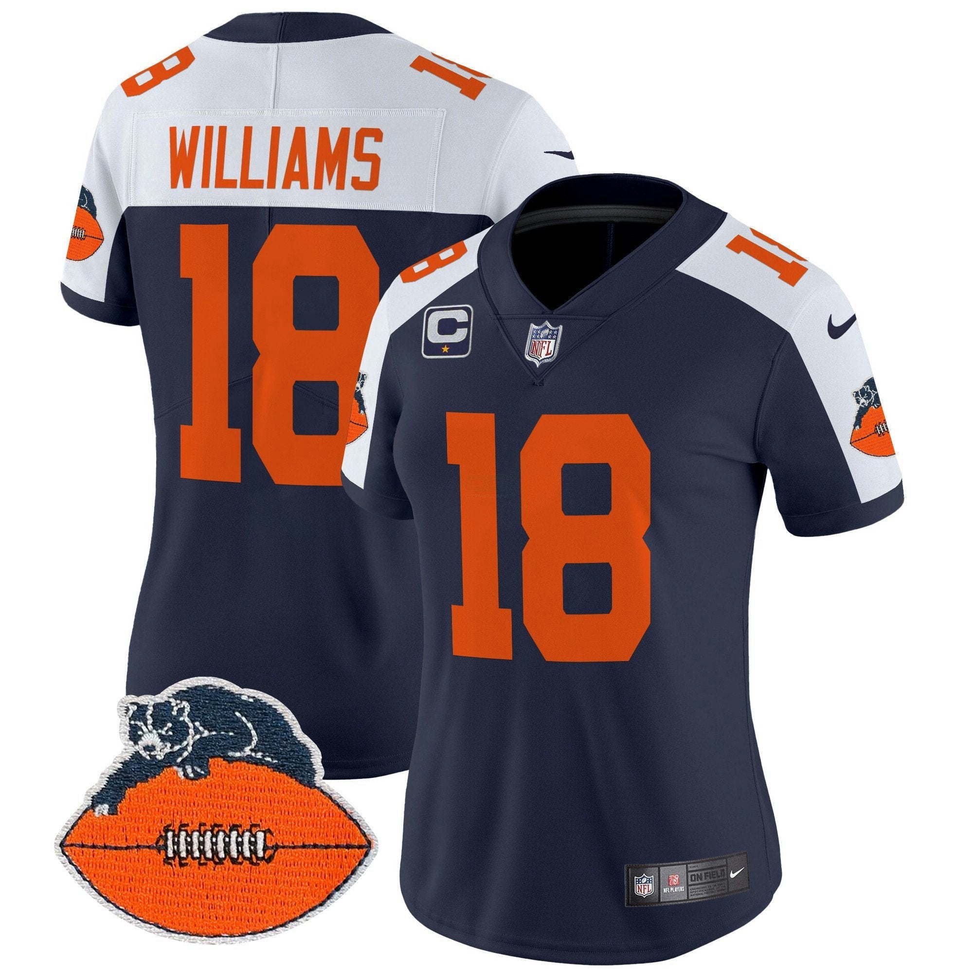 Camisa NFL Women’s Chicago Throwback Vapor Limited Jersey