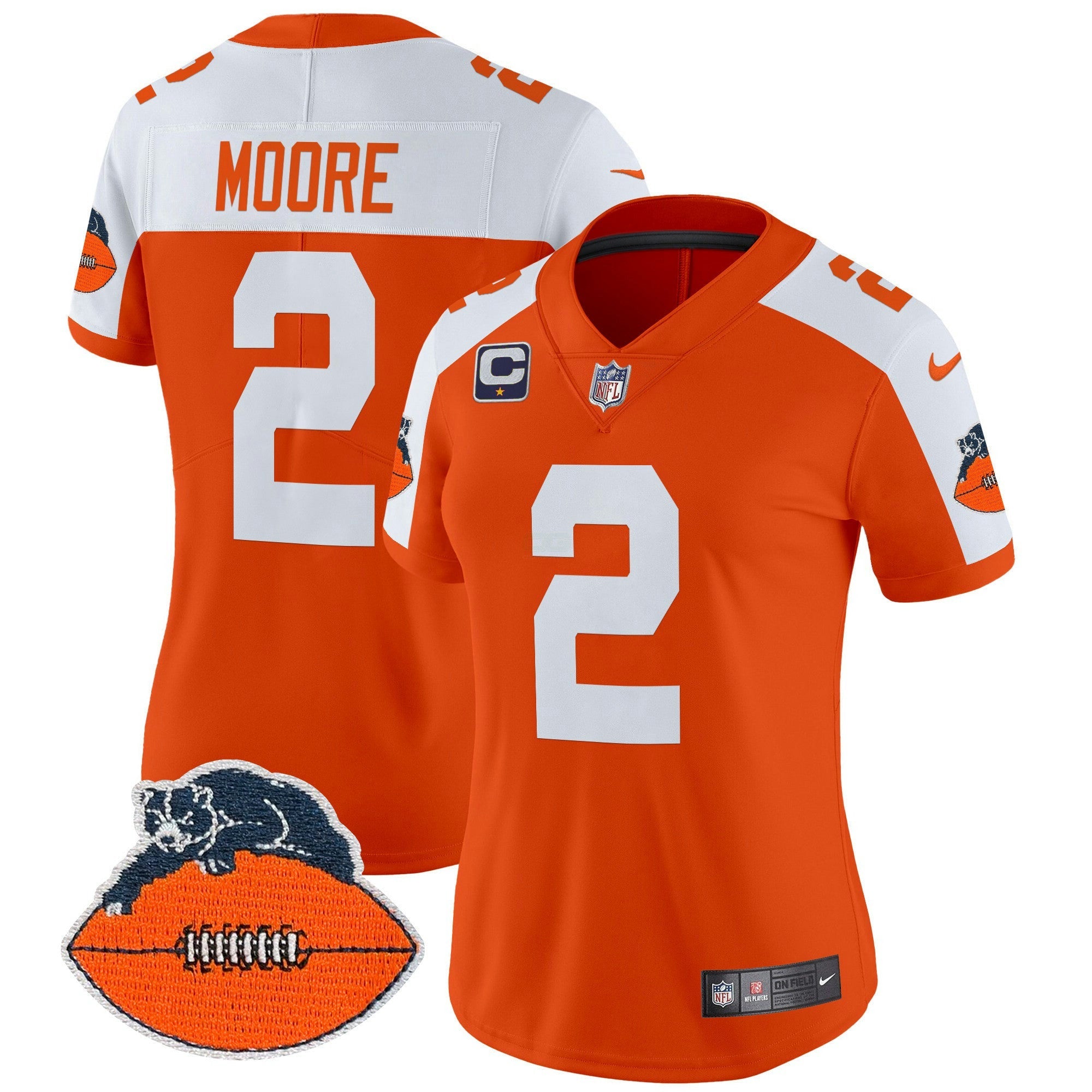 Camisa NFL Women’s Chicago Throwback Vapor Limited Jersey