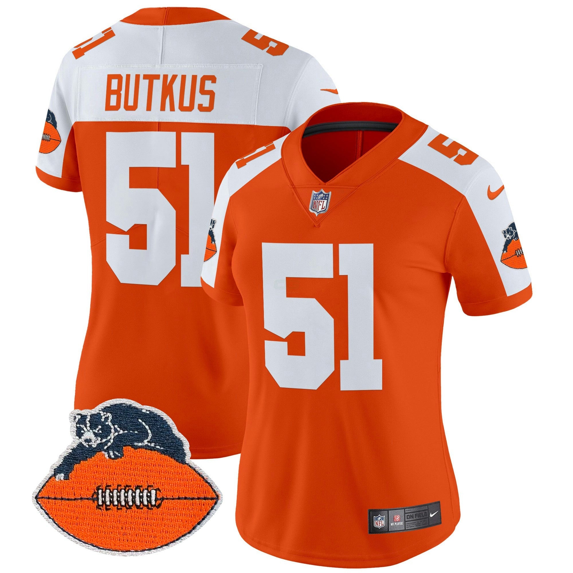 Camisa NFL Women’s Chicago Throwback Vapor Limited Jersey