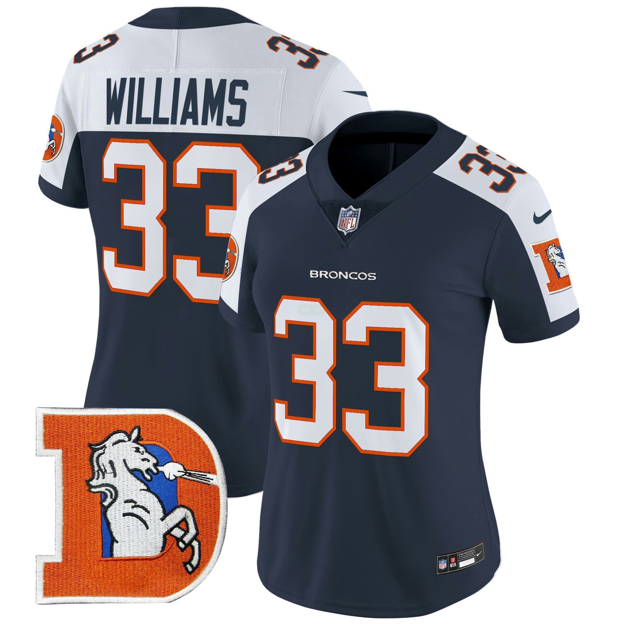 Camisa NFL Women’s Denver Throwback Vapor Limited Jersey V2
