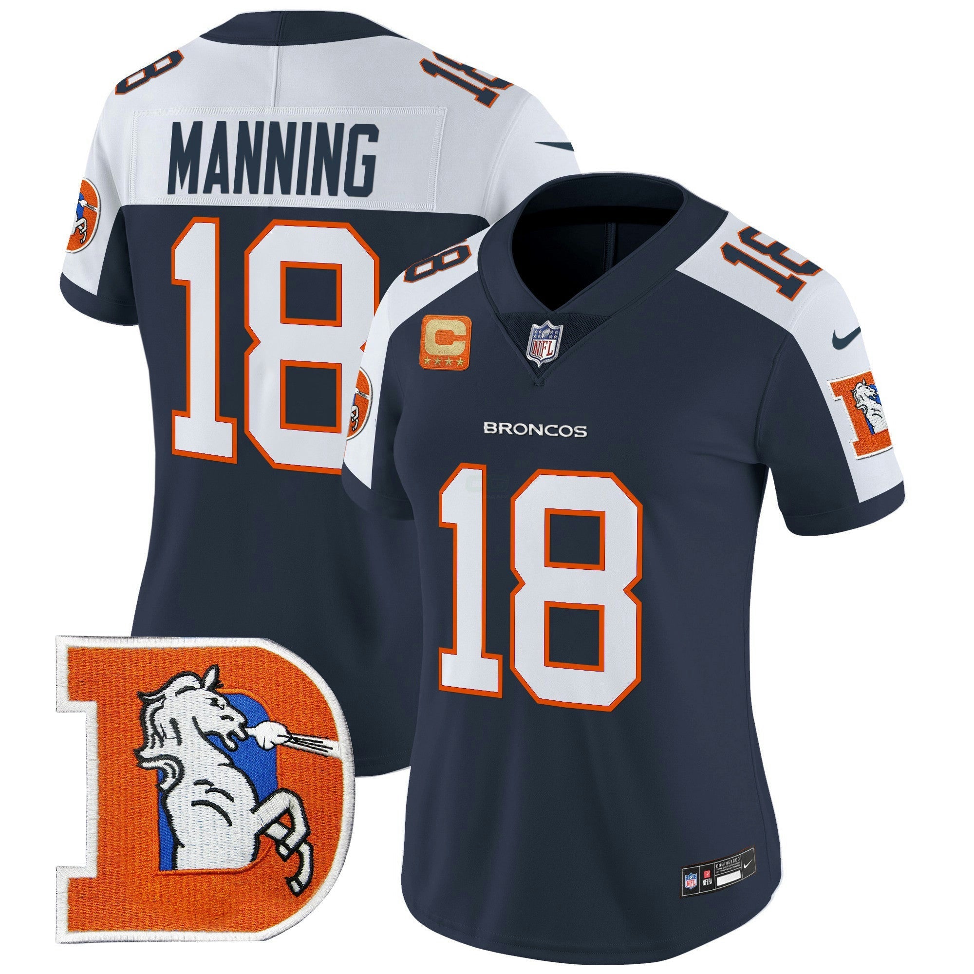 Camisa NFL Women’s Denver Throwback Vapor Limited Jersey V2