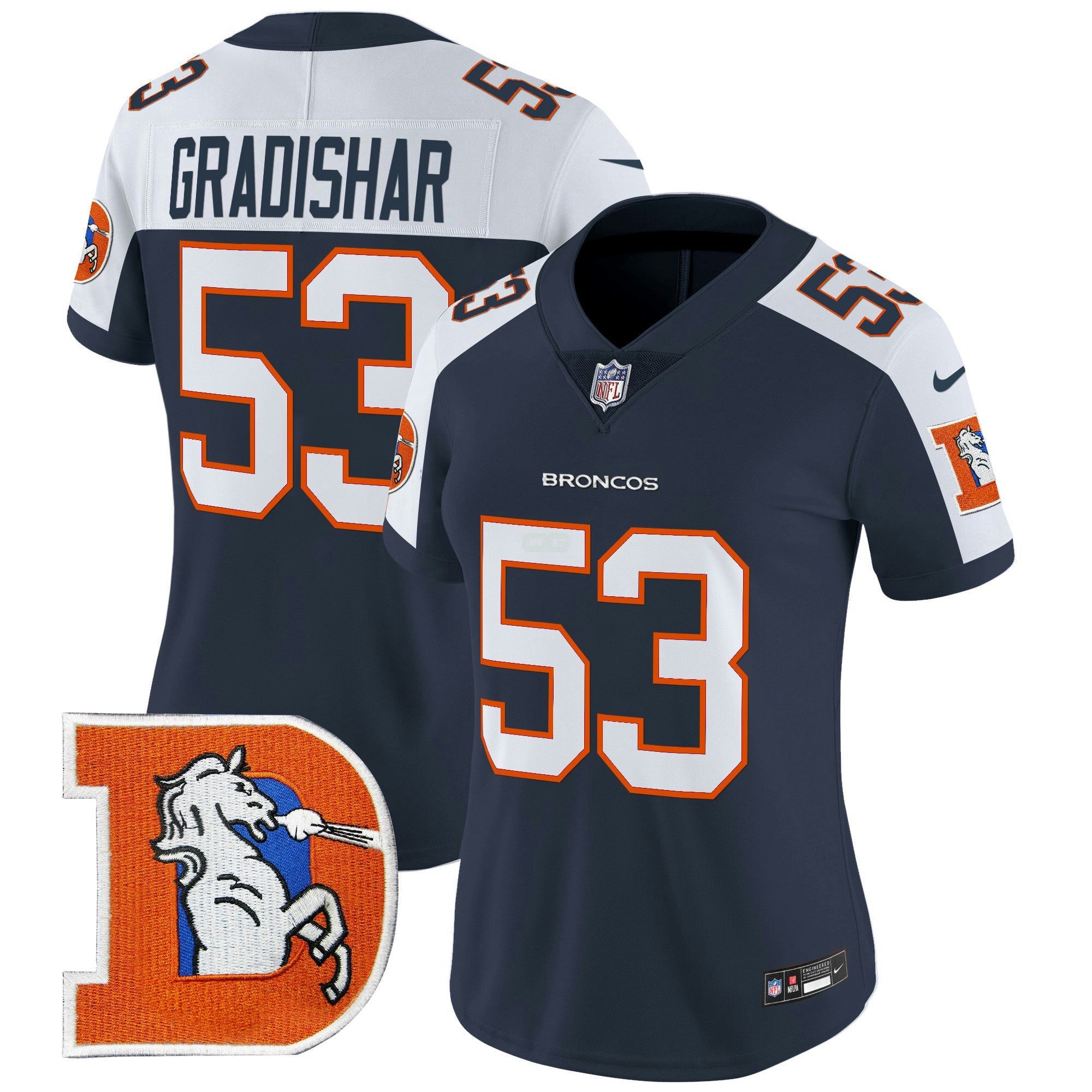 Camisa NFL Women’s Denver Throwback Vapor Limited Jersey V2