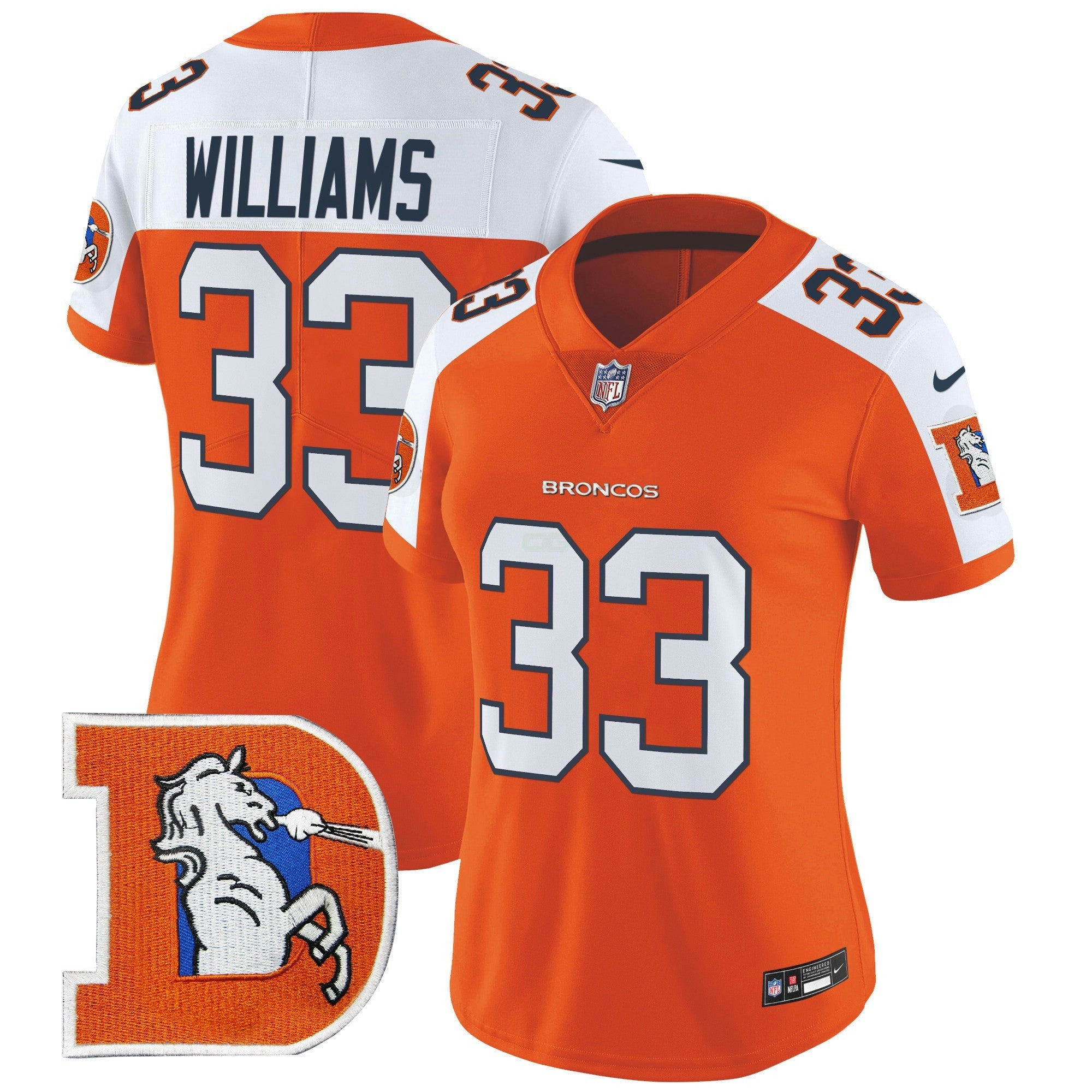 Camisa NFL Women’s Denver Throwback Vapor Limited Jersey V2