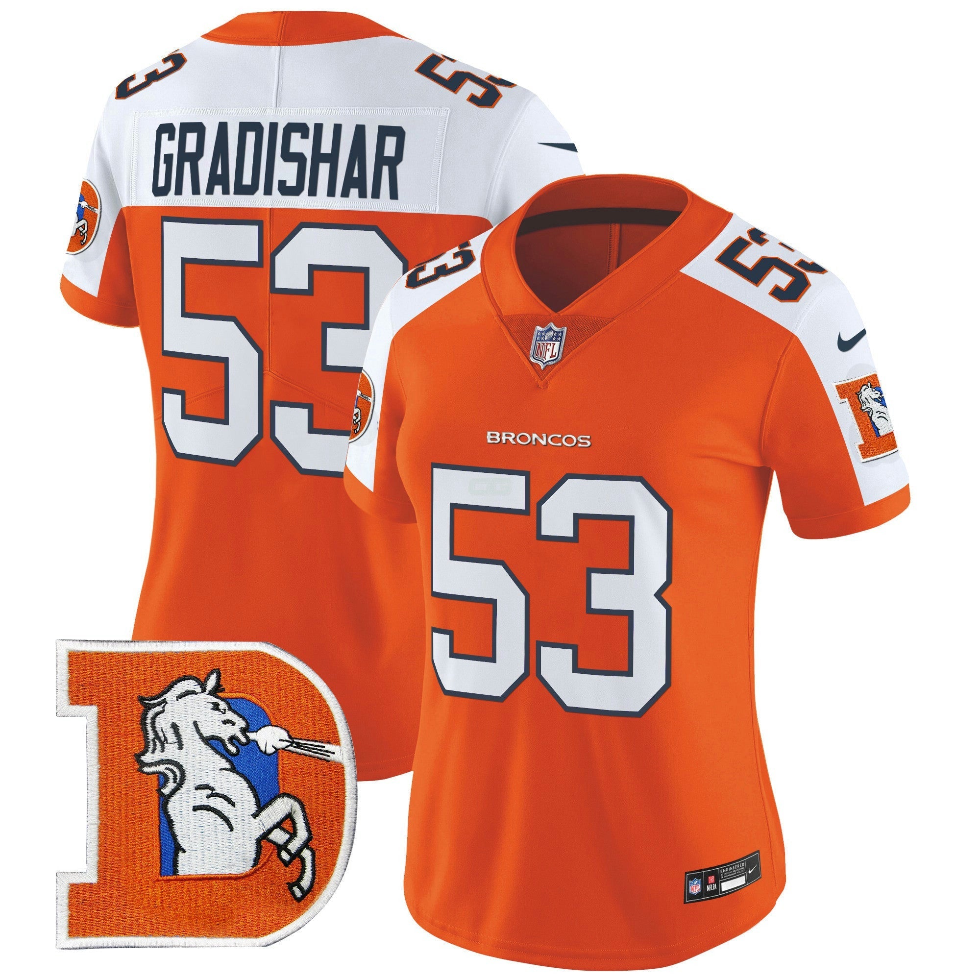 Camisa NFL Women’s Denver Throwback Vapor Limited Jersey V2