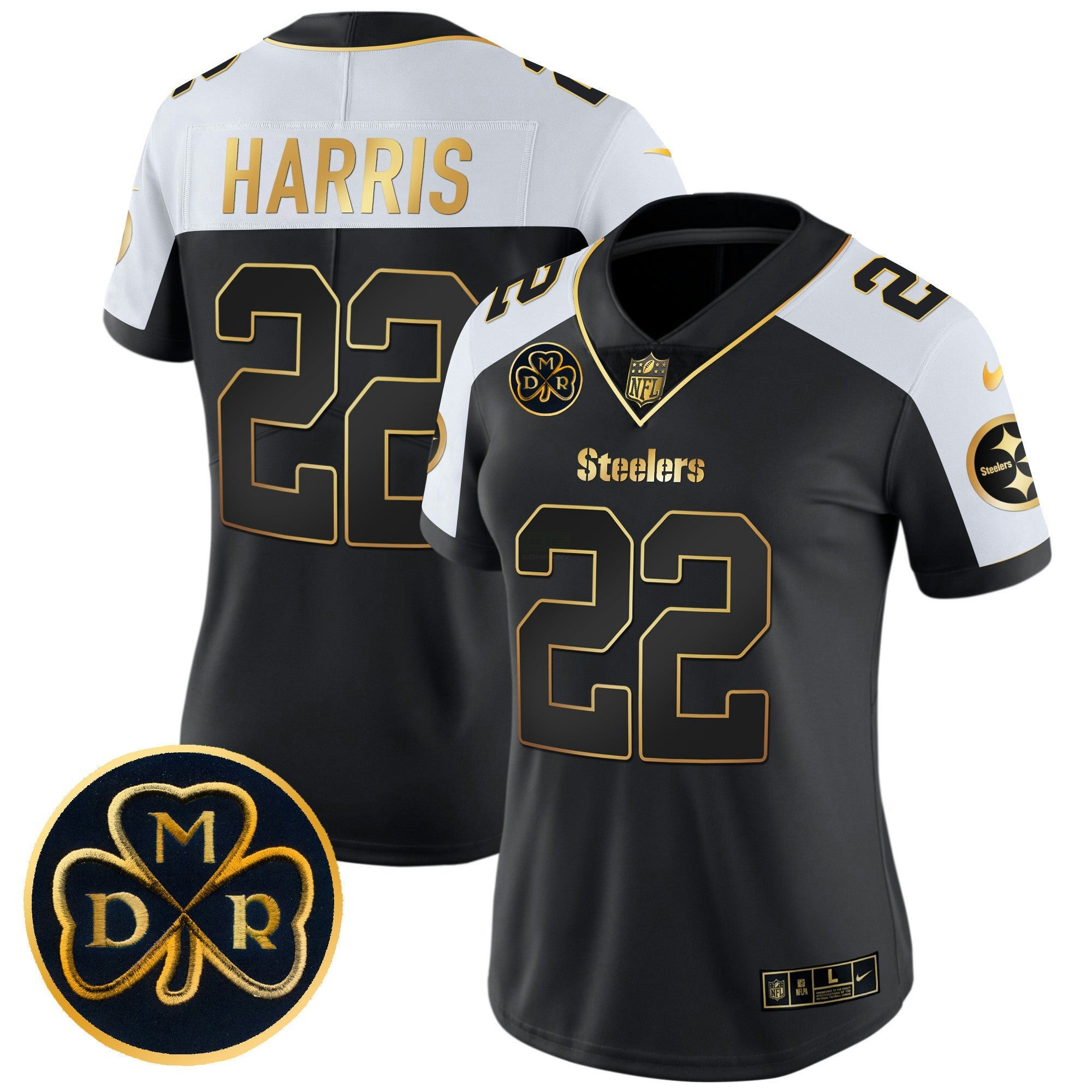 Camisa NFL Women’s DMR Patch Dourada Vapor Limited Jersey