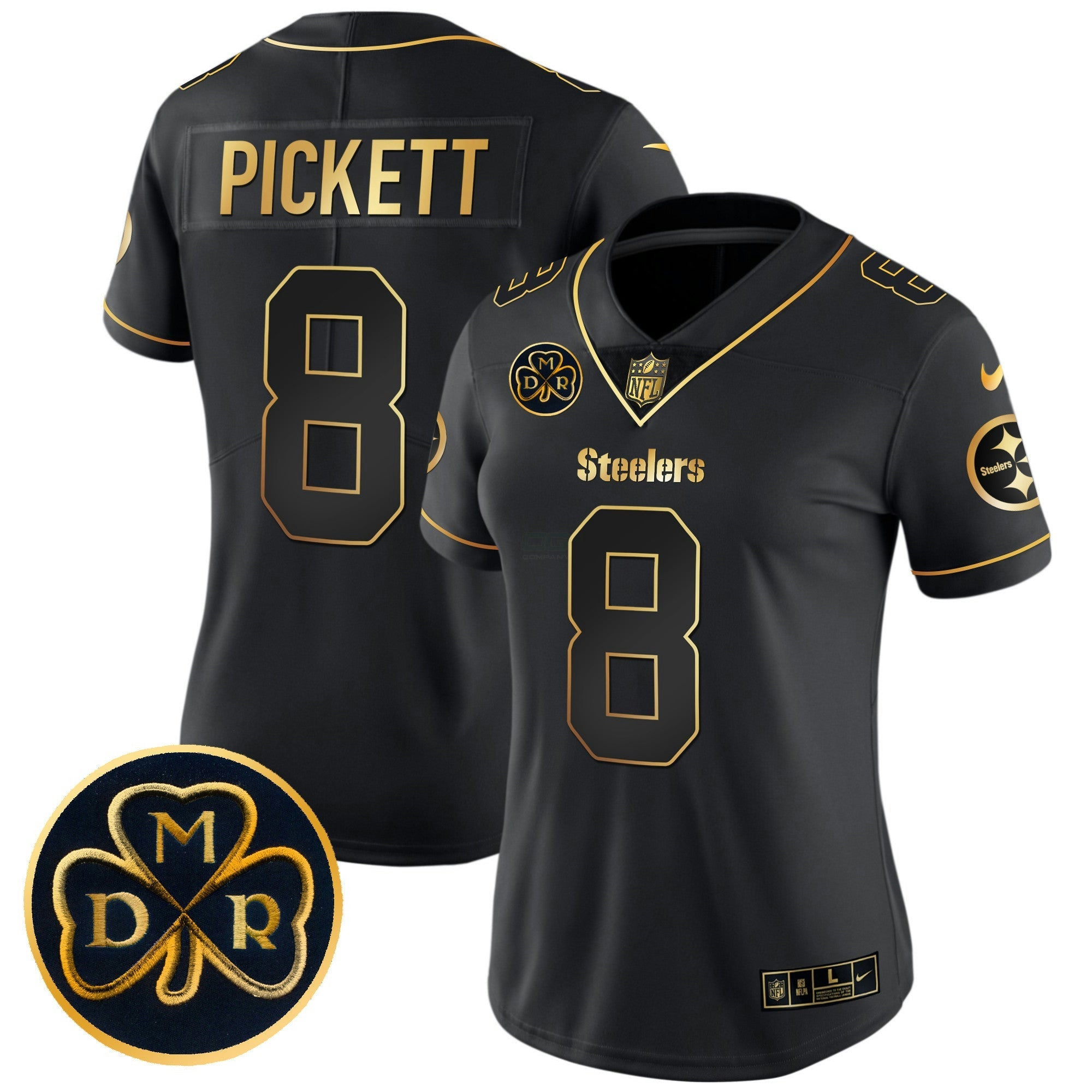 Camisa NFL Women’s DMR Patch Dourada Vapor Limited Jersey