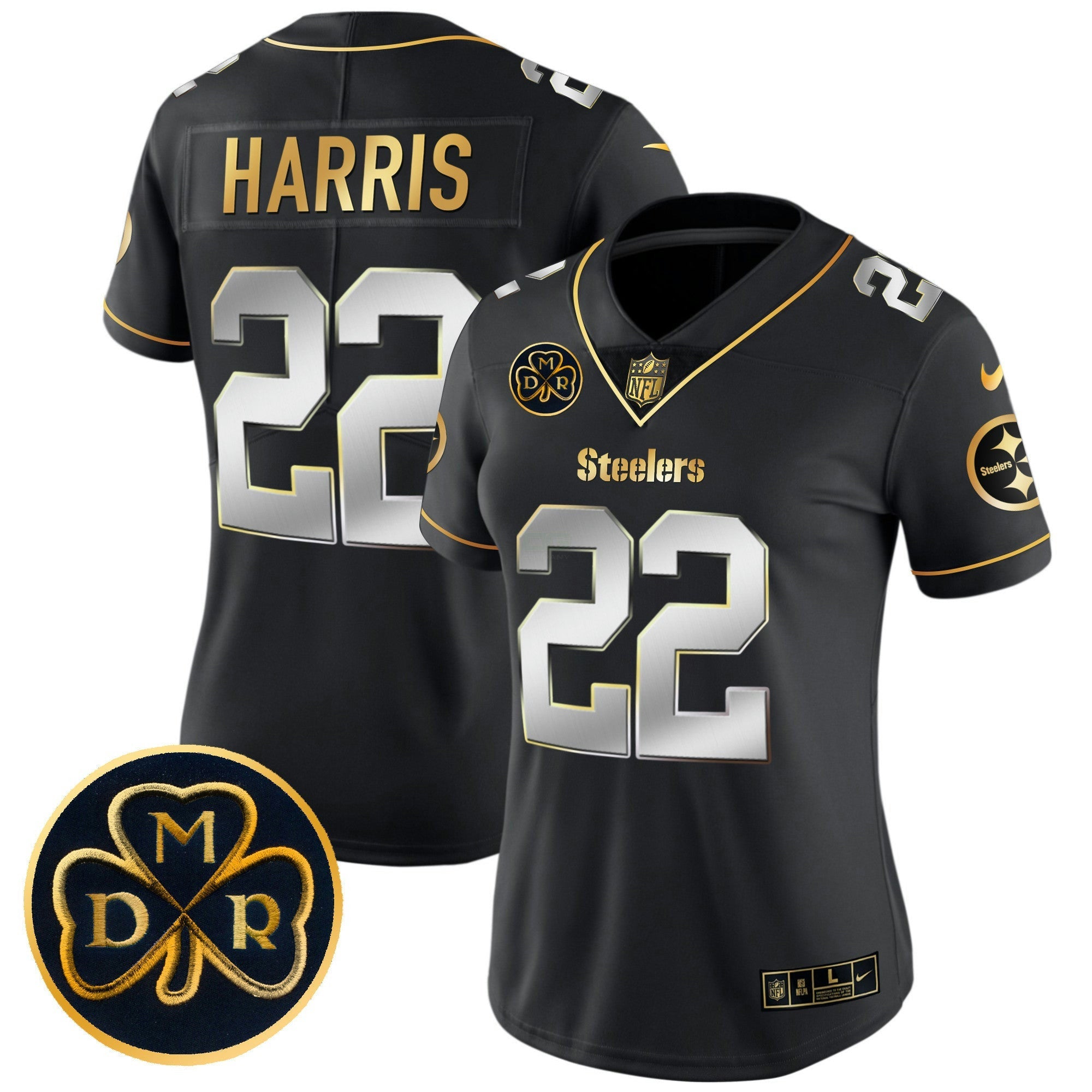 Camisa NFL Women’s DMR Patch Dourada Vapor Limited Jersey