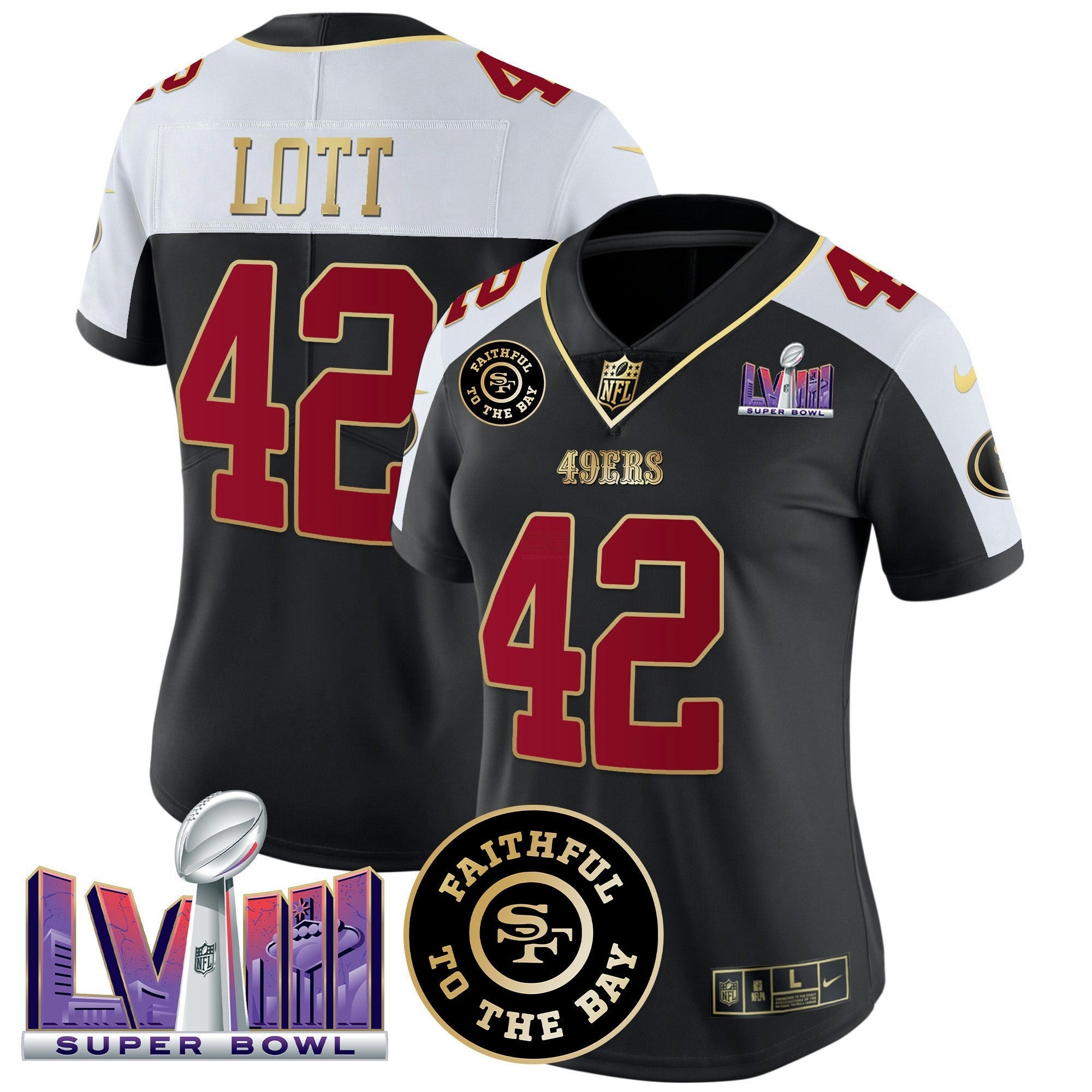 Camisa NFL Women’s Faithful & Super Bowl LVIII Patch Vapor Jersey