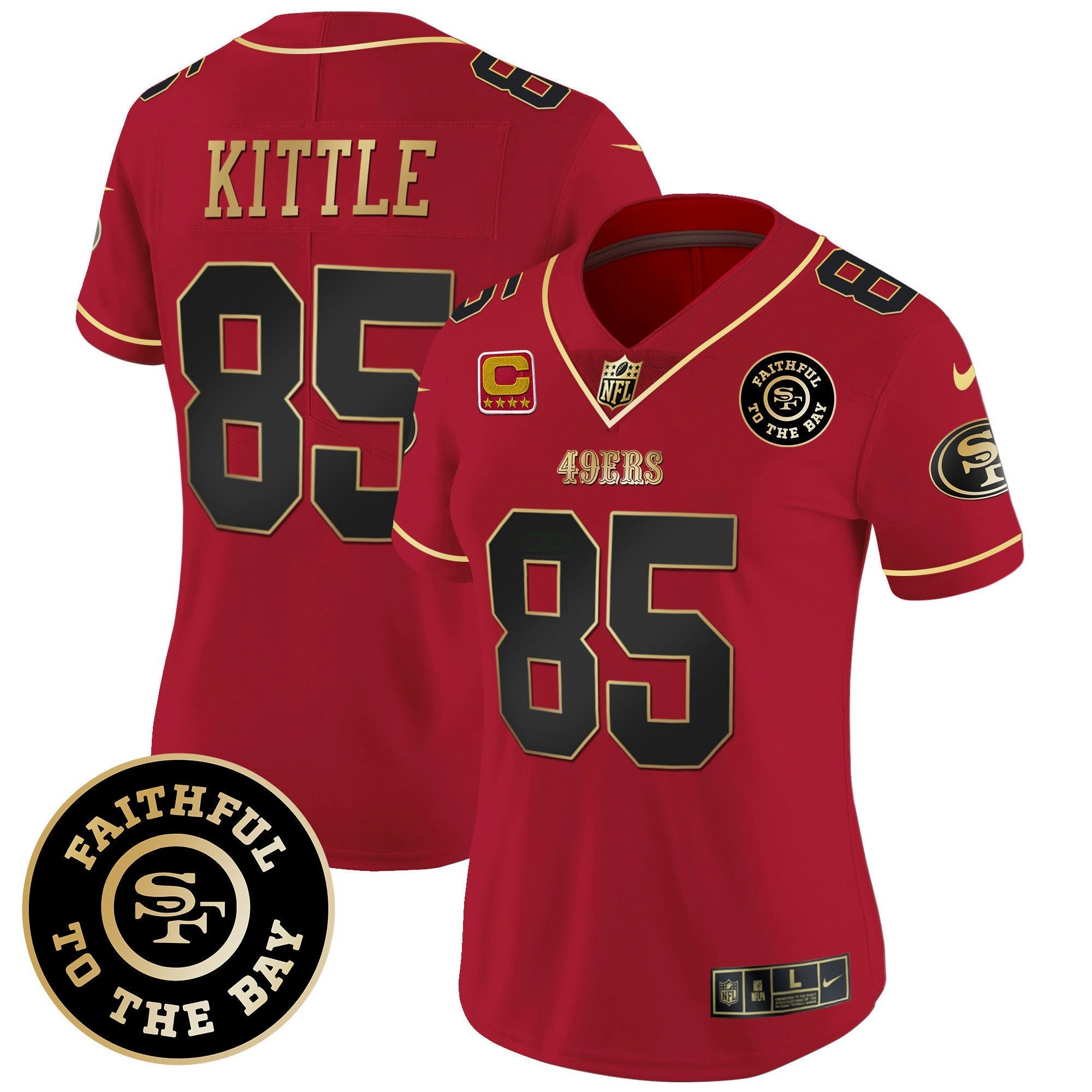 Camisa NFL Women’s Faithful To The Bay Patch Vapor Limited Jersey V7