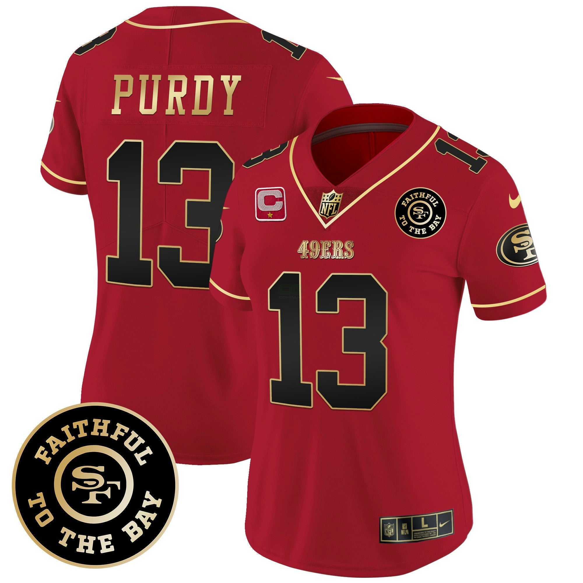 Camisa NFL Women’s Faithful To The Bay Patch Vapor Limited Jersey V7