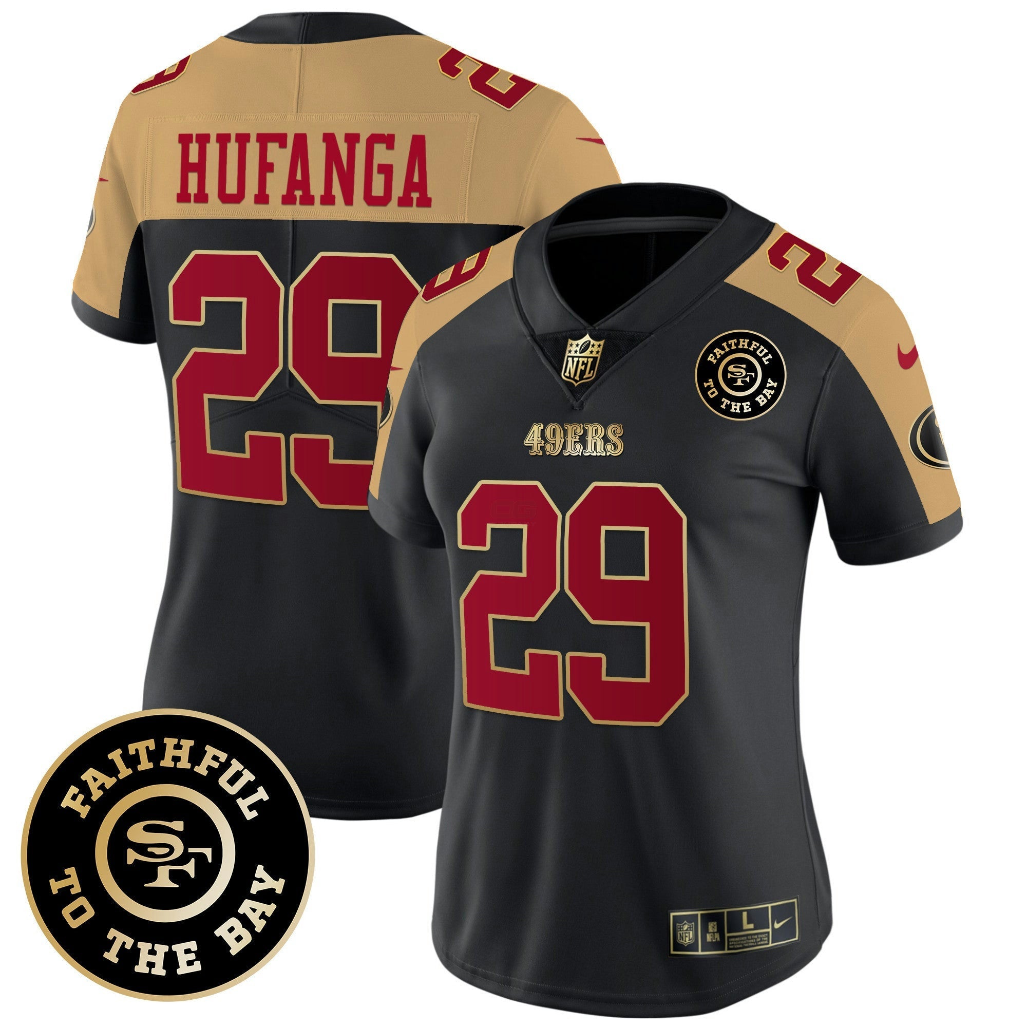 Camisa NFL Women’s Faithful To The Bay Patch Vapor Limited Jersey V7