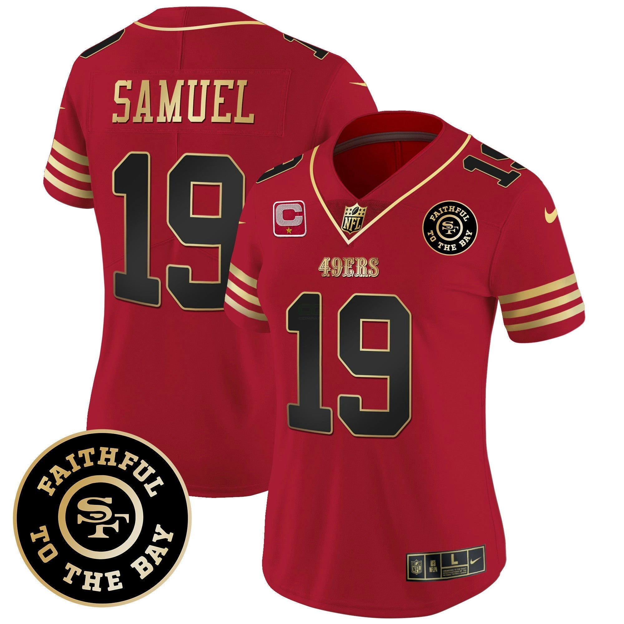 Camisa NFL Women’s Faithful To The Bay Patch Vapor Limited Jersey V7