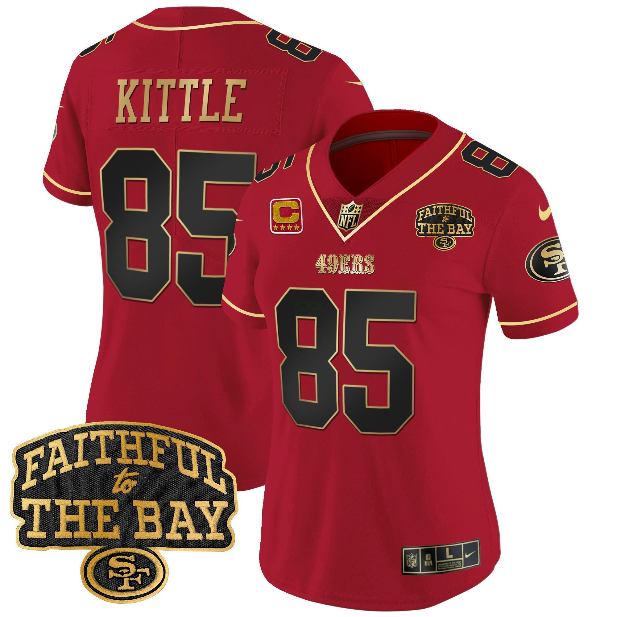 Camisa NFL Women’s Faithful To The Bay Patch Vapor Limited Jersey V8