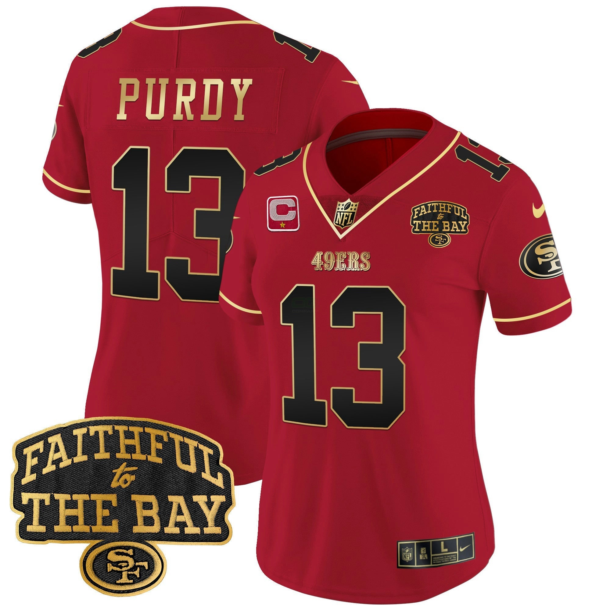 Camisa NFL Women’s Faithful To The Bay Patch Vapor Limited Jersey V8