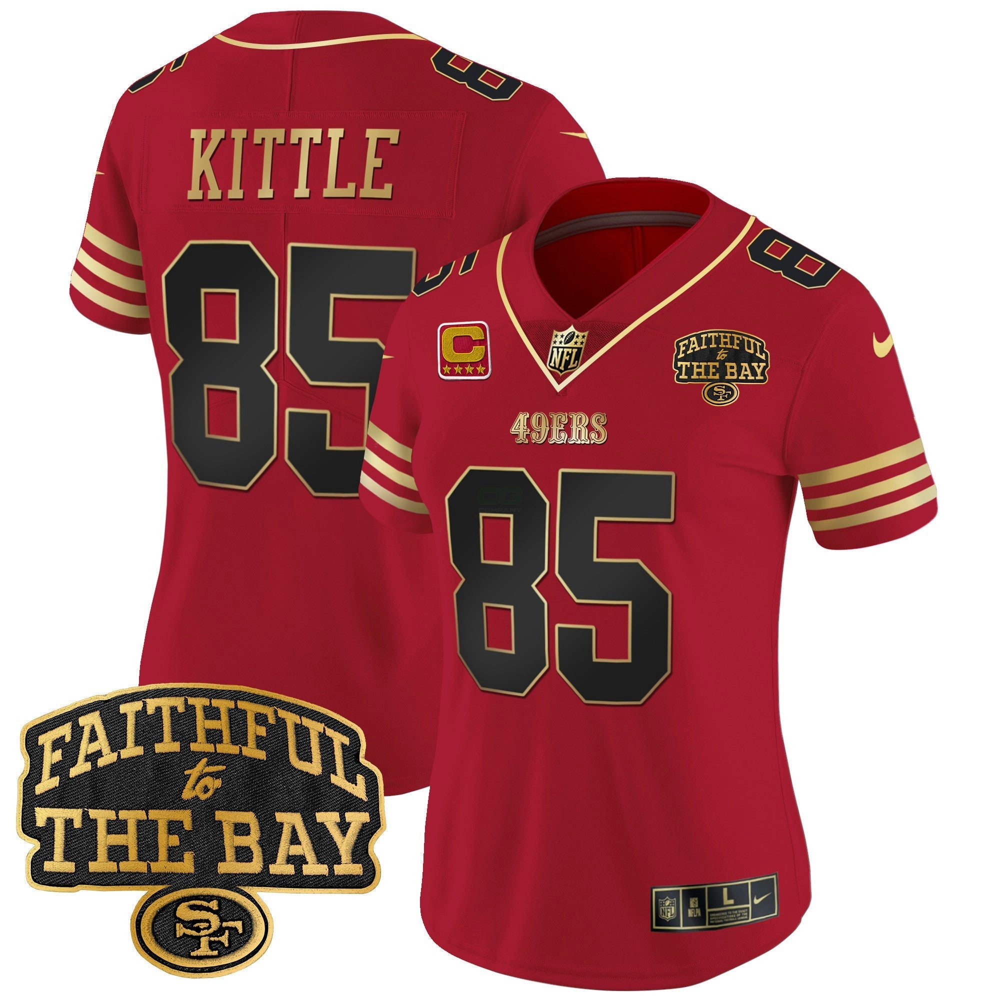 Camisa NFL Women’s Faithful To The Bay Patch Vapor Limited Jersey V8