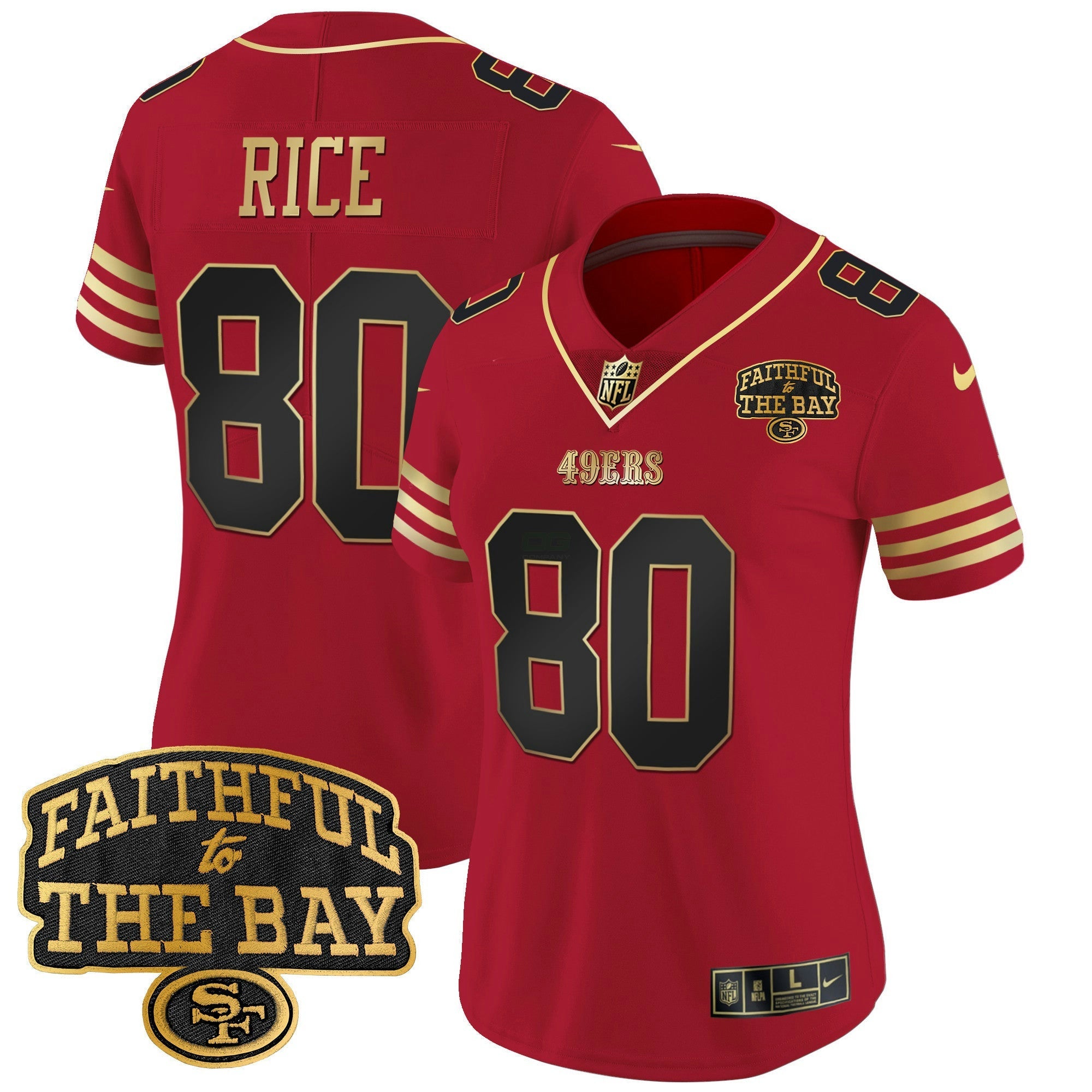 Camisa NFL Women’s Faithful To The Bay Patch Vapor Limited Jersey V8