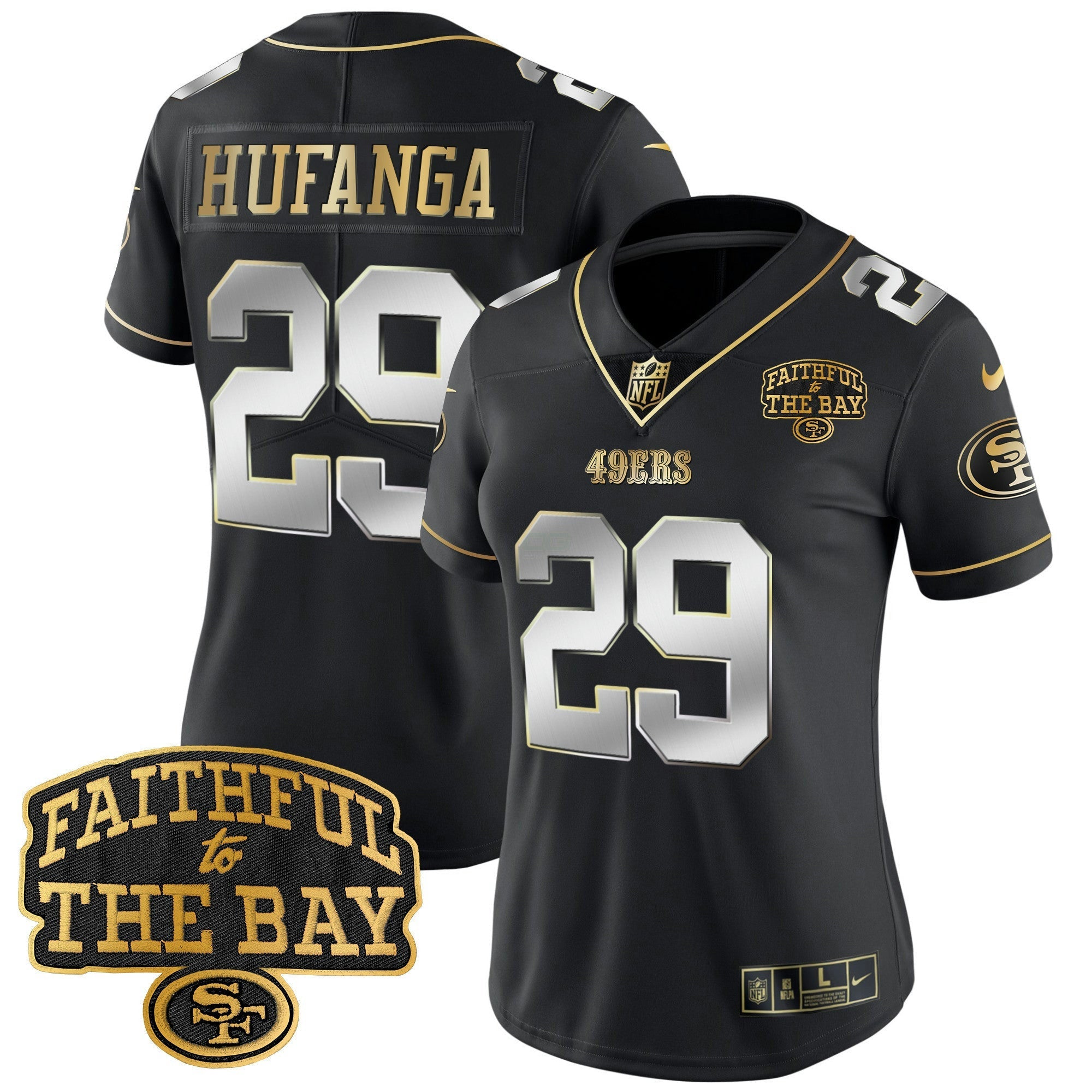 Camisa NFL Women’s Faithful To The Bay Patch Vapor Limited Jersey V8