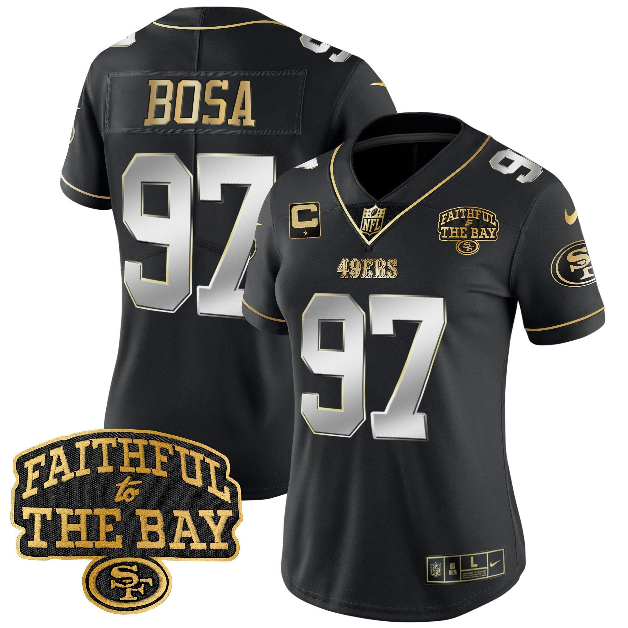 Camisa NFL Women’s Faithful To The Bay Patch Vapor Limited Jersey V8