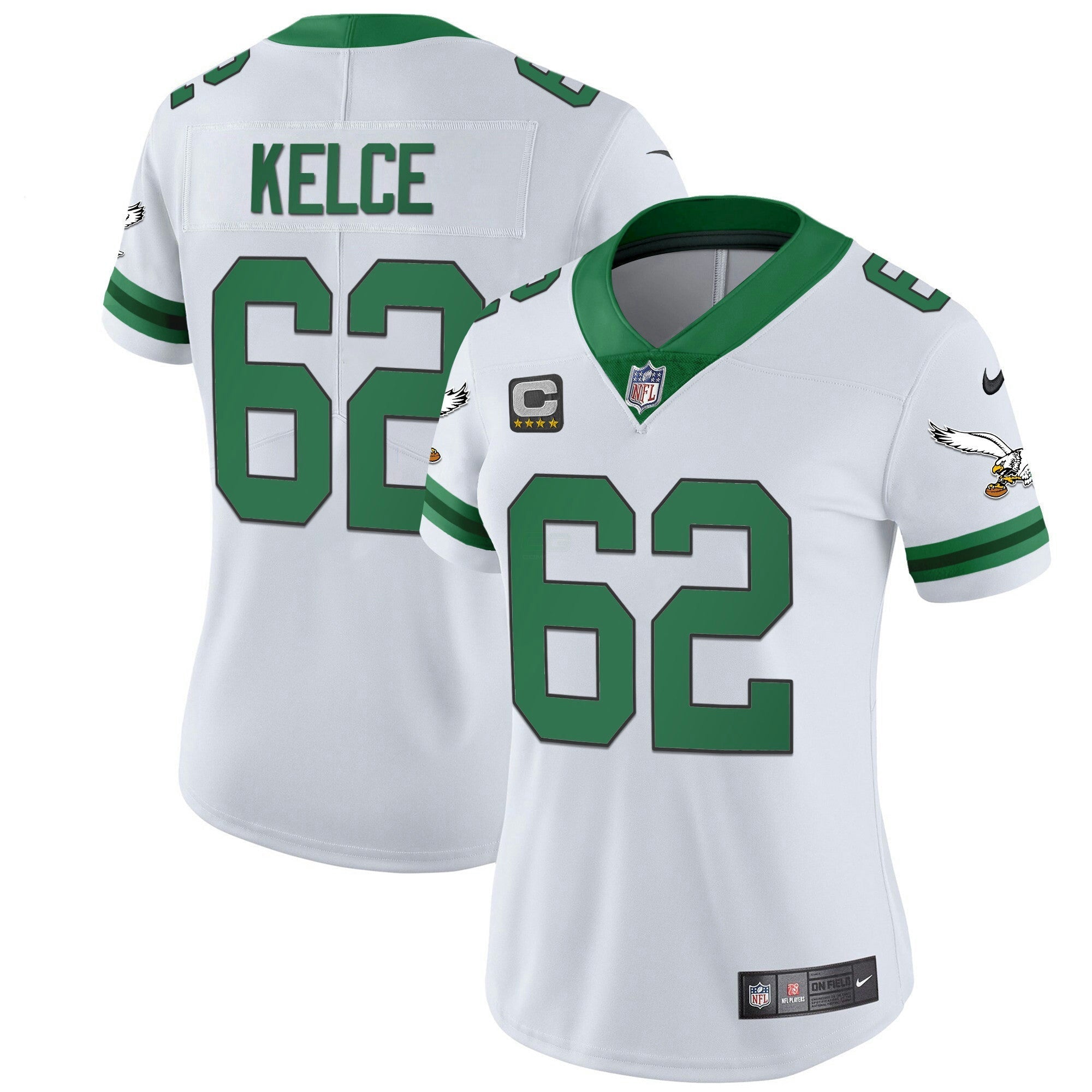 Camisa NFL Women’s Gold & Kelly Vapor Throwback Jersey