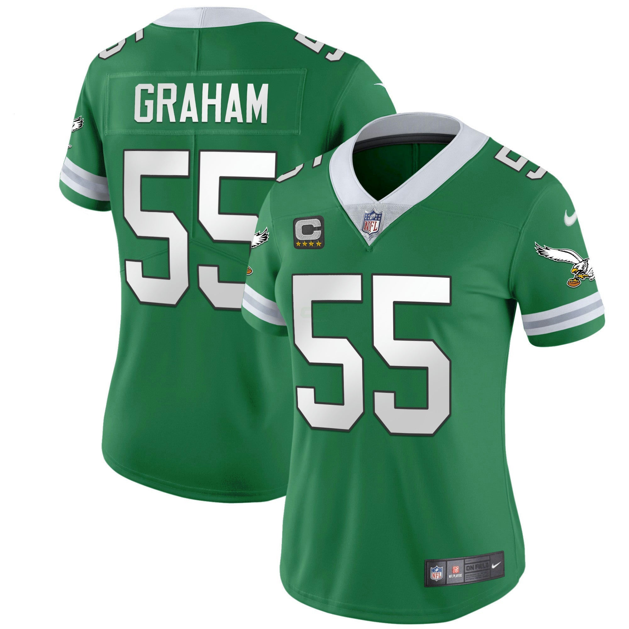 Camisa NFL Women’s Gold & Kelly Vapor Throwback Jersey