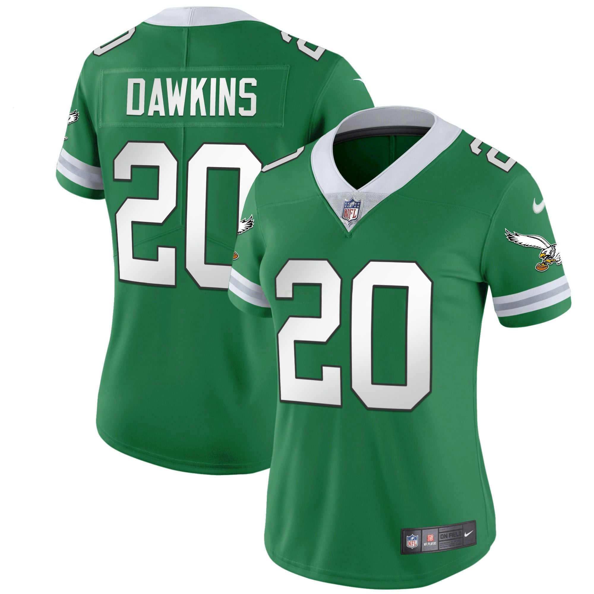 Camisa NFL Women’s Gold & Kelly Vapor Throwback Jersey