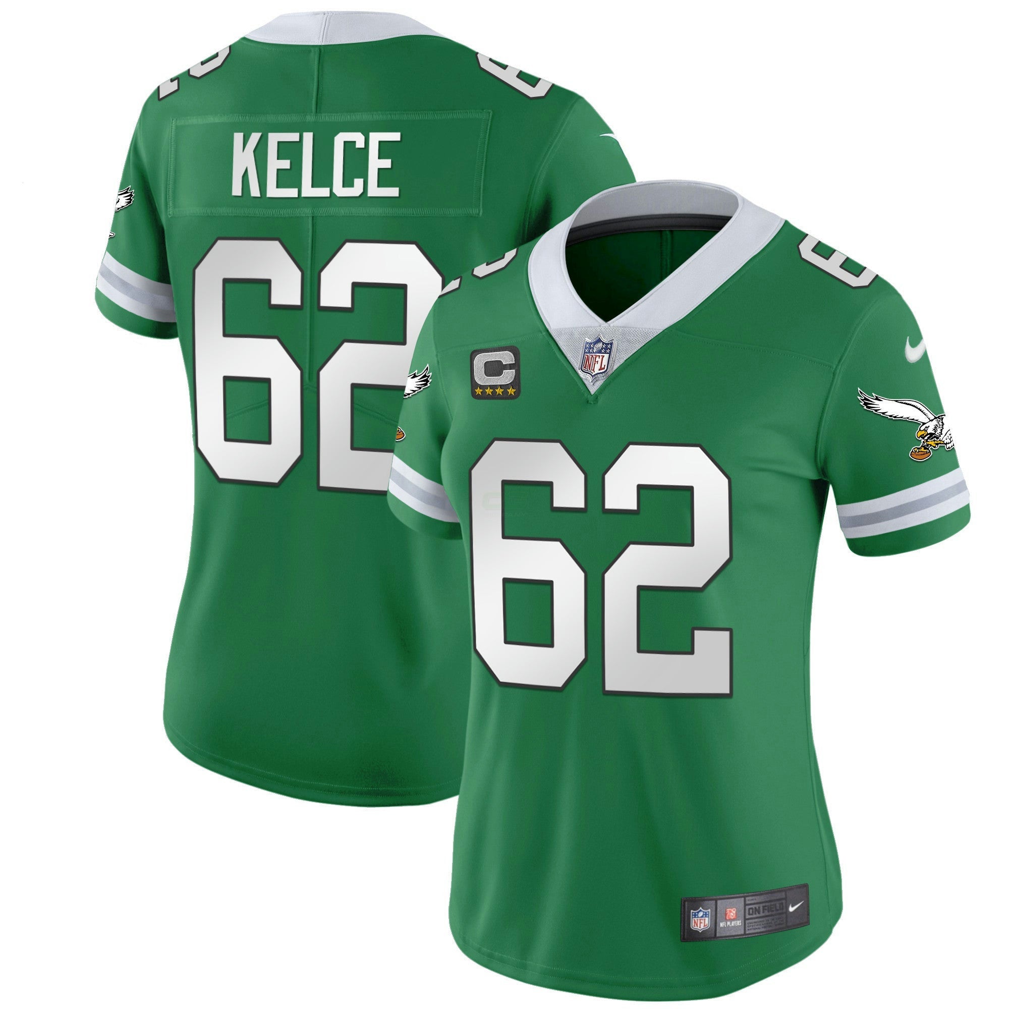 Camisa NFL Women’s Gold & Kelly Vapor Throwback Jersey