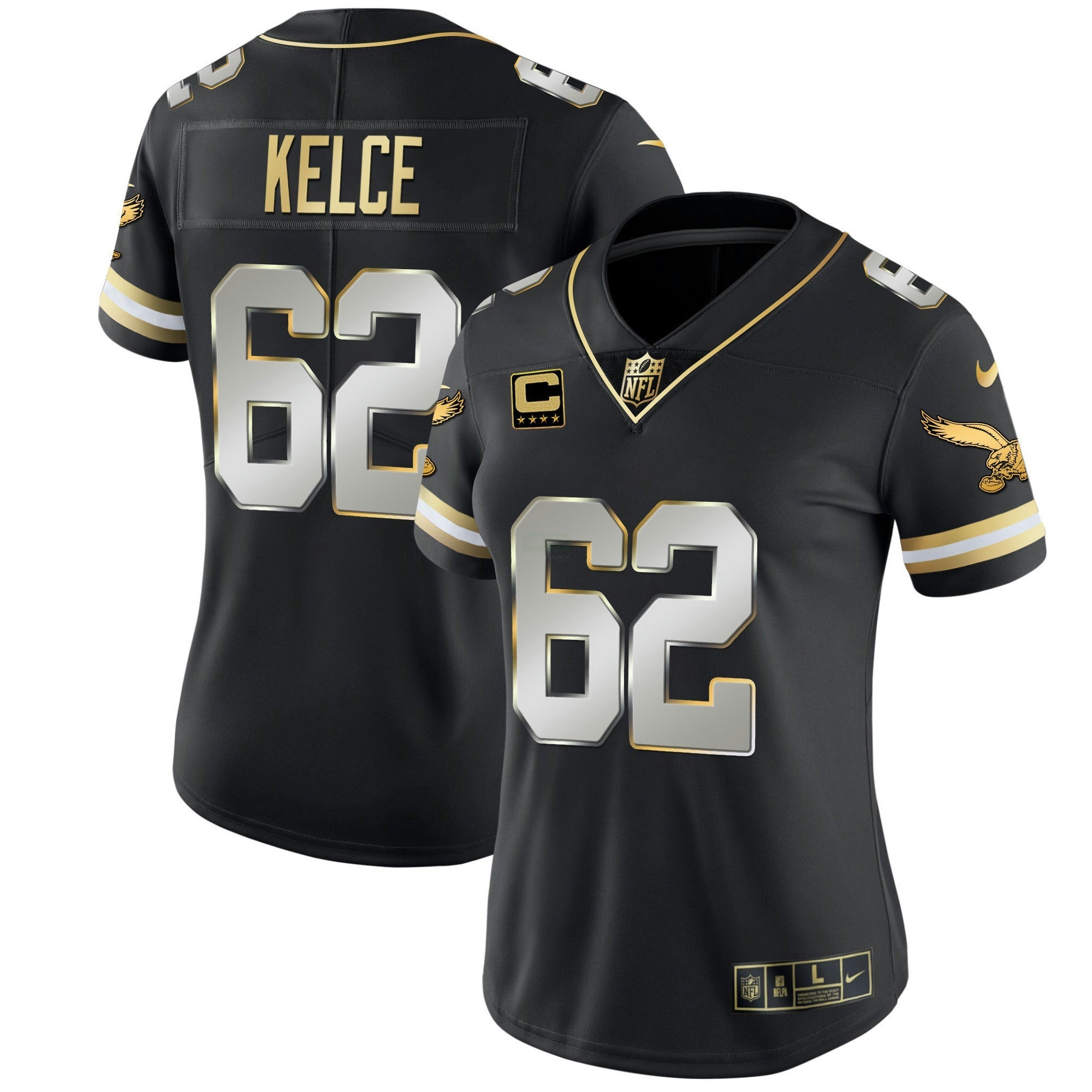 Camisa NFL Women’s Gold & Kelly Vapor Throwback Jersey