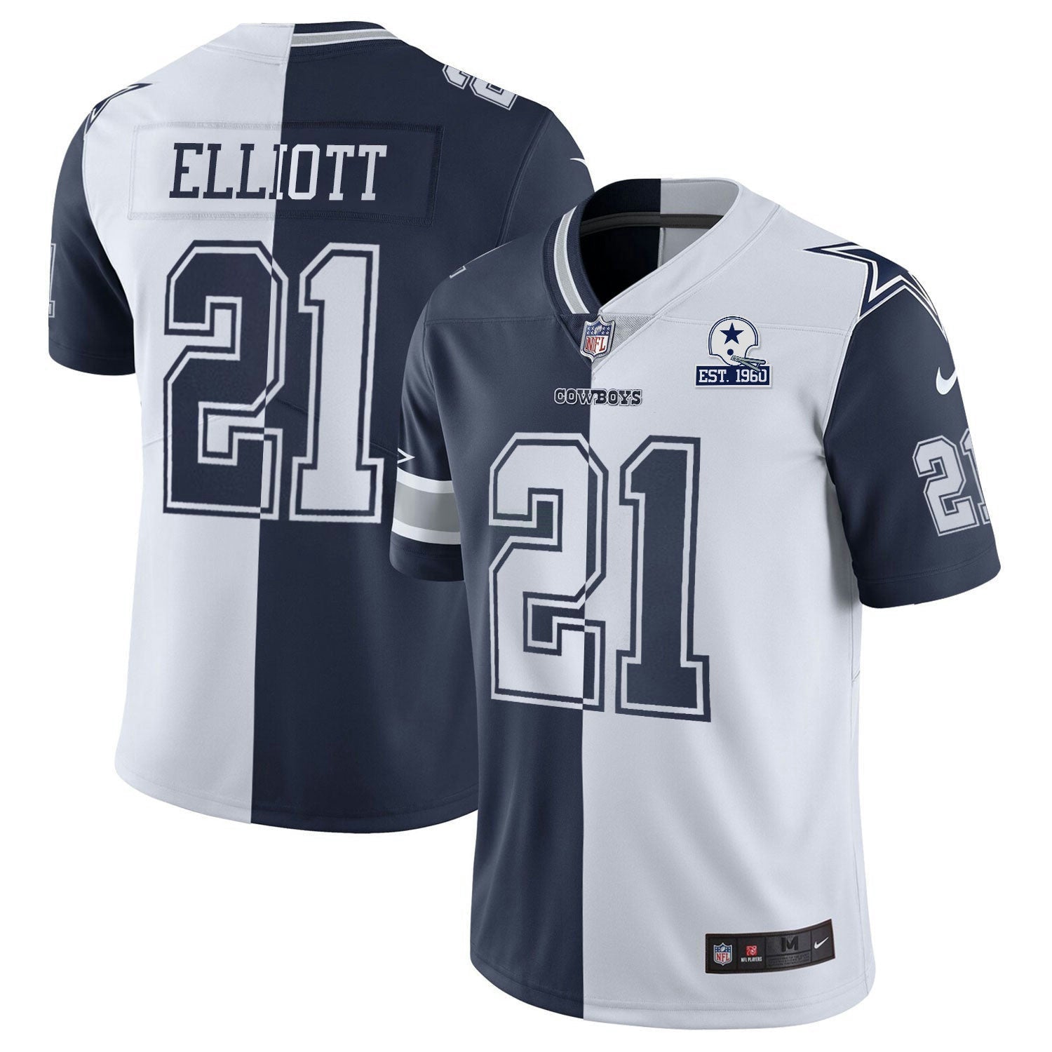 Camisa NFL Women’s Gold & Split Vapor Est 1960 Patch