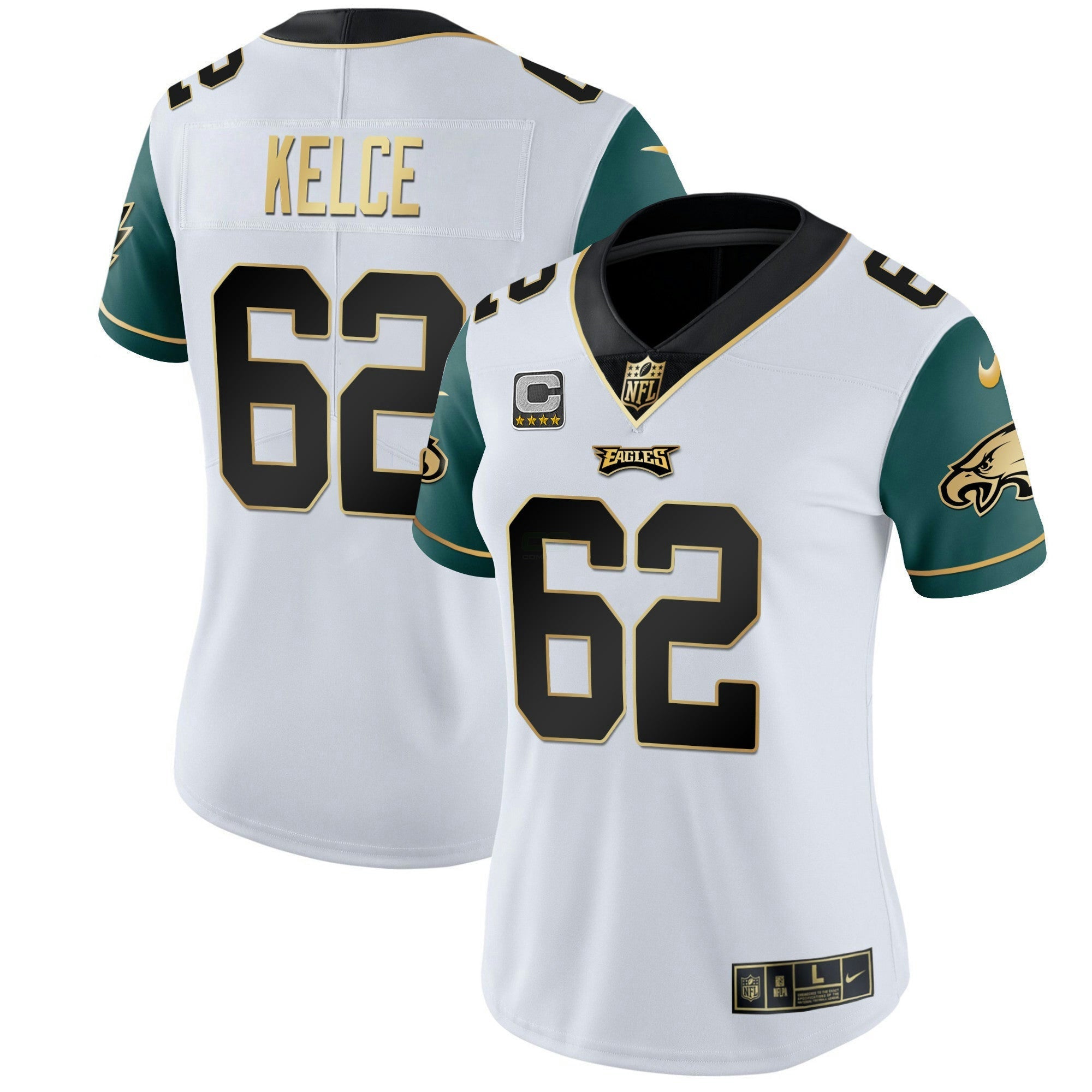 Camisa NFL Women’s Gold & Split Vapor