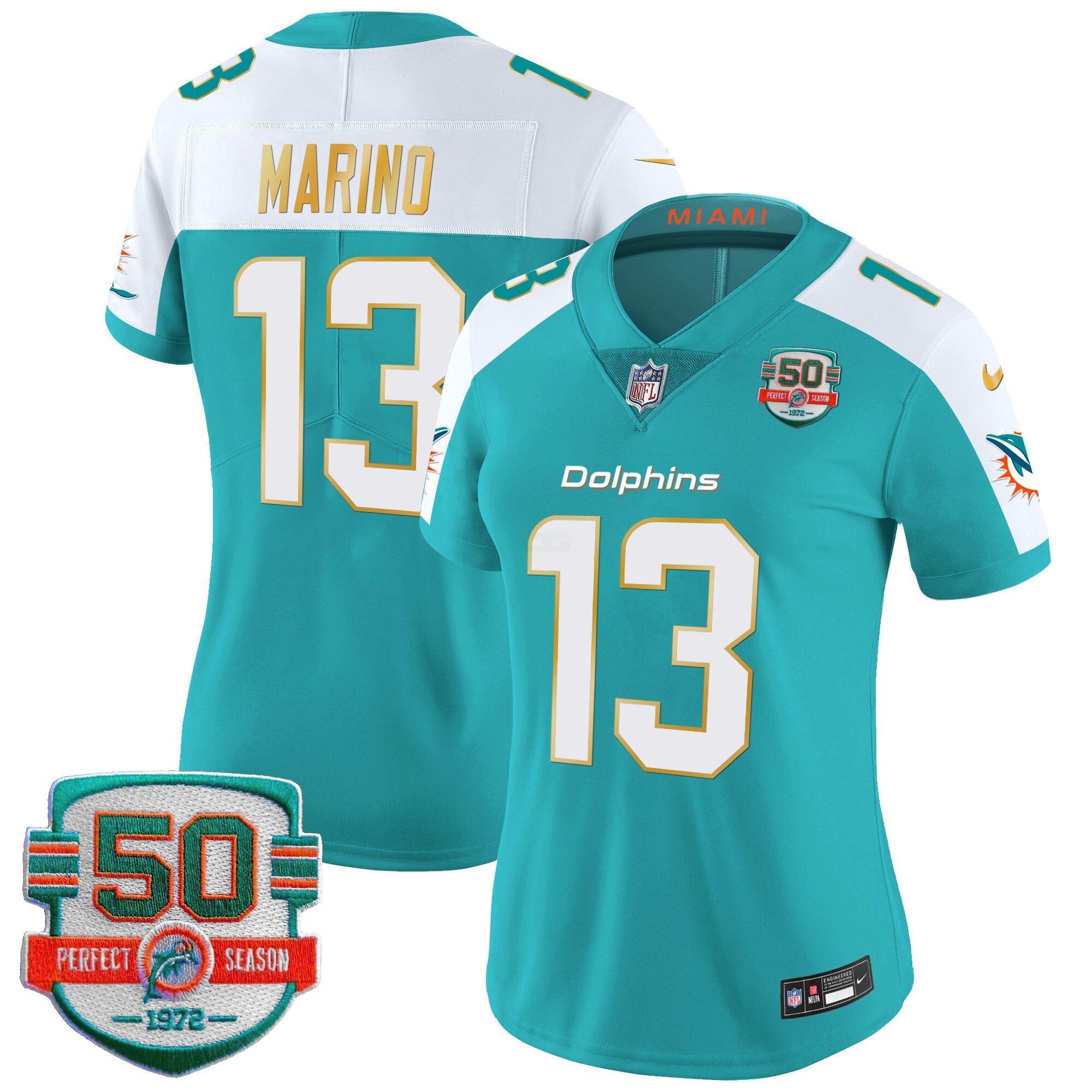 Camisa NFL Women’s Gold Trim Vapor Limited Jersey