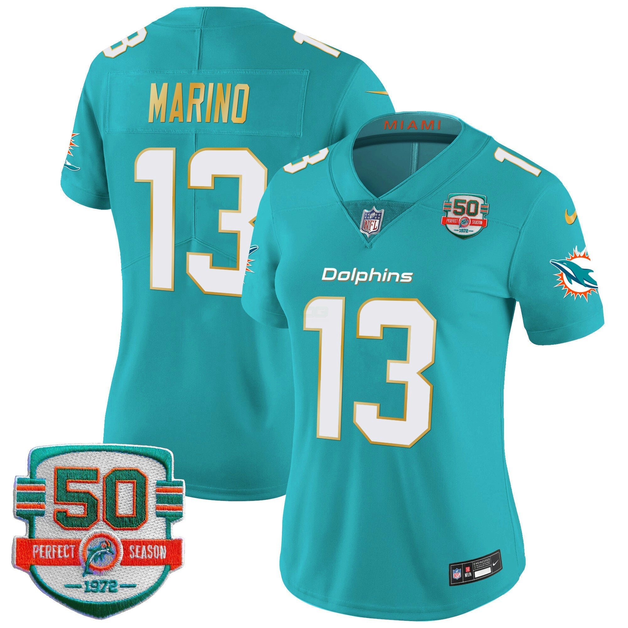 Camisa NFL Women’s Gold Trim Vapor Limited Jersey