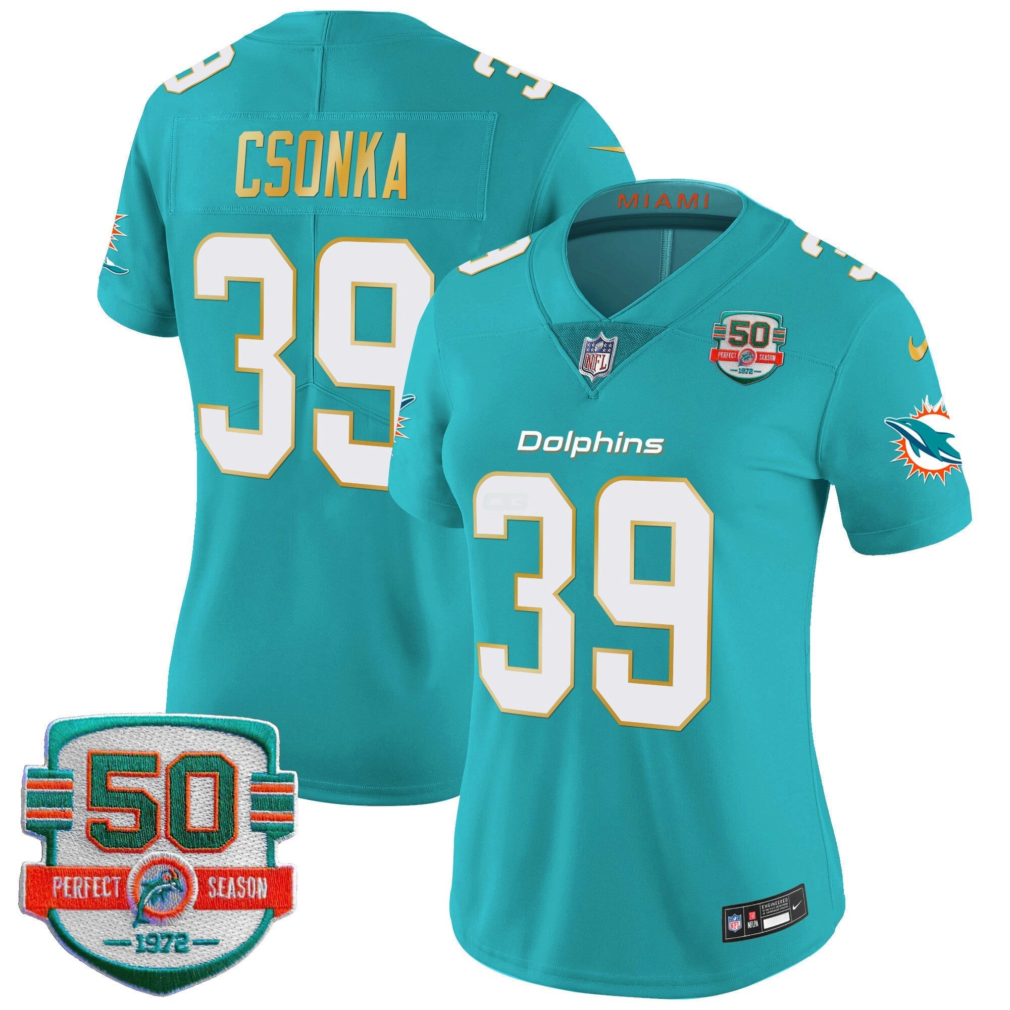 Camisa NFL Women’s Gold Trim Vapor Limited Jersey