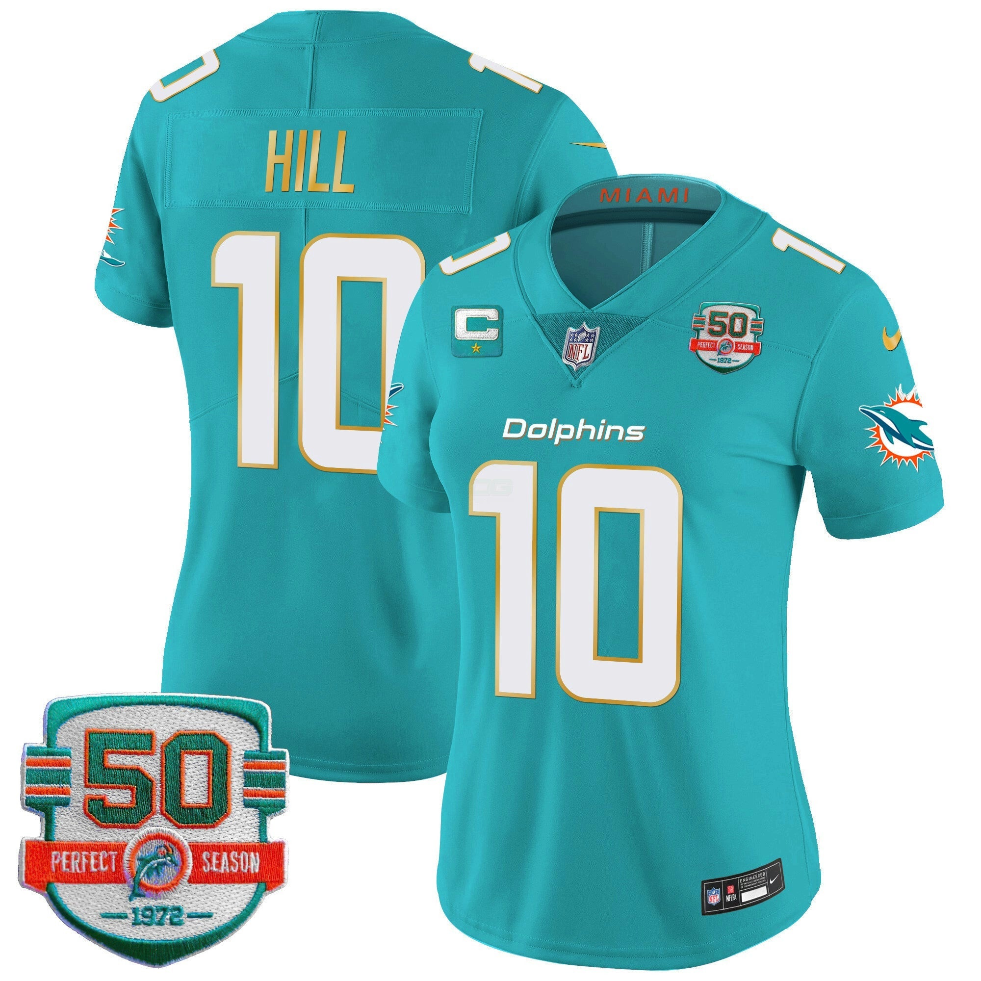 Camisa NFL Women’s Gold Trim Vapor Limited Jersey