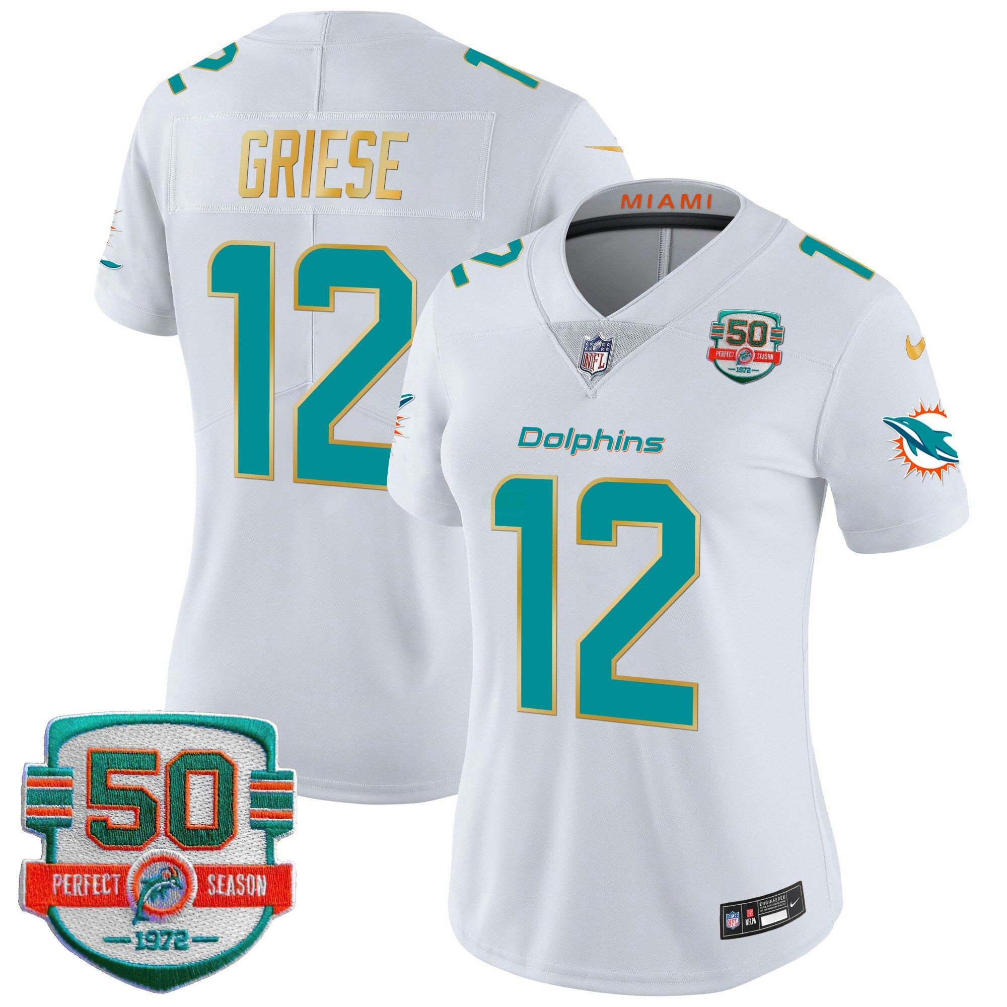 Camisa NFL Women’s Gold Trim Vapor Limited Jersey