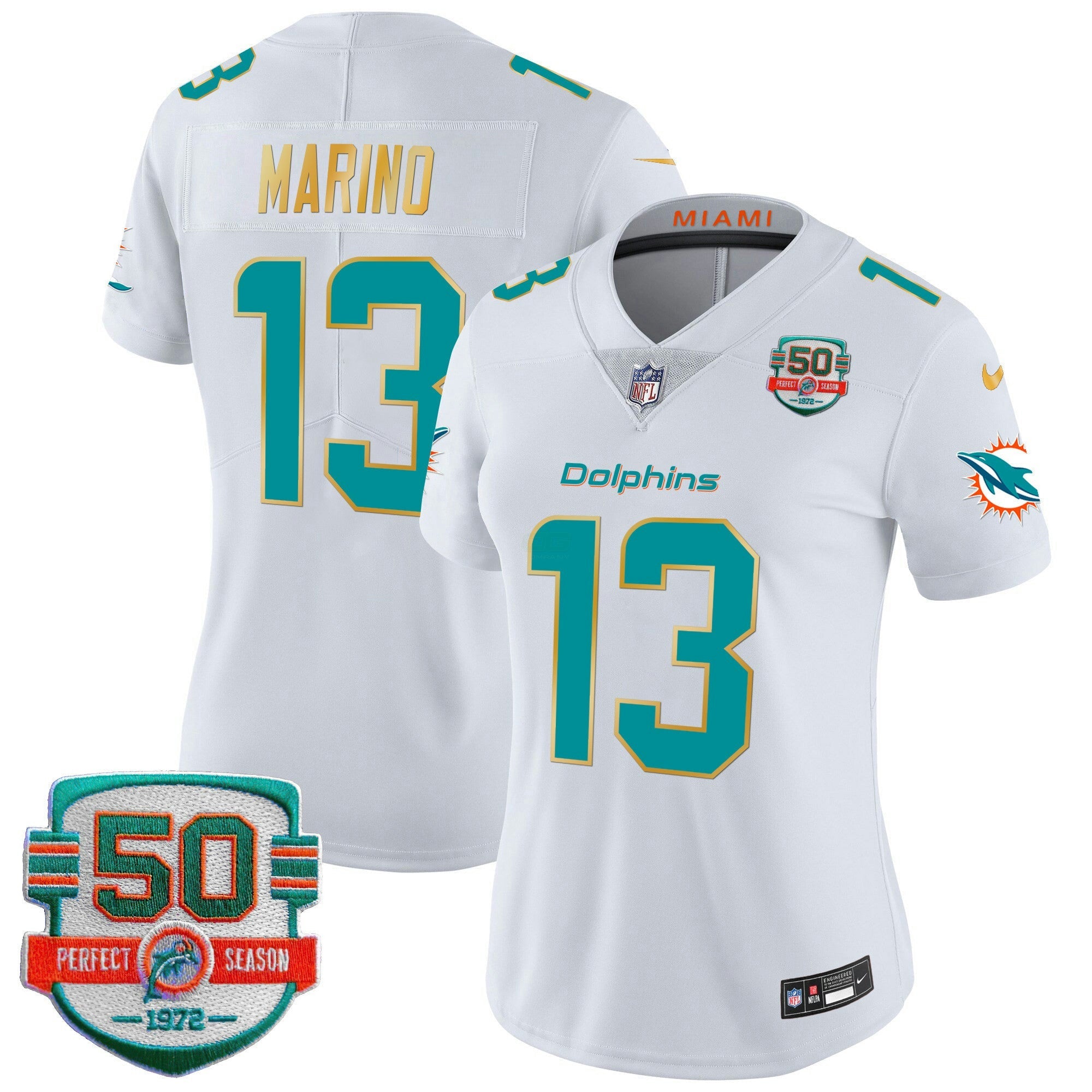 Camisa NFL Women’s Gold Trim Vapor Limited Jersey