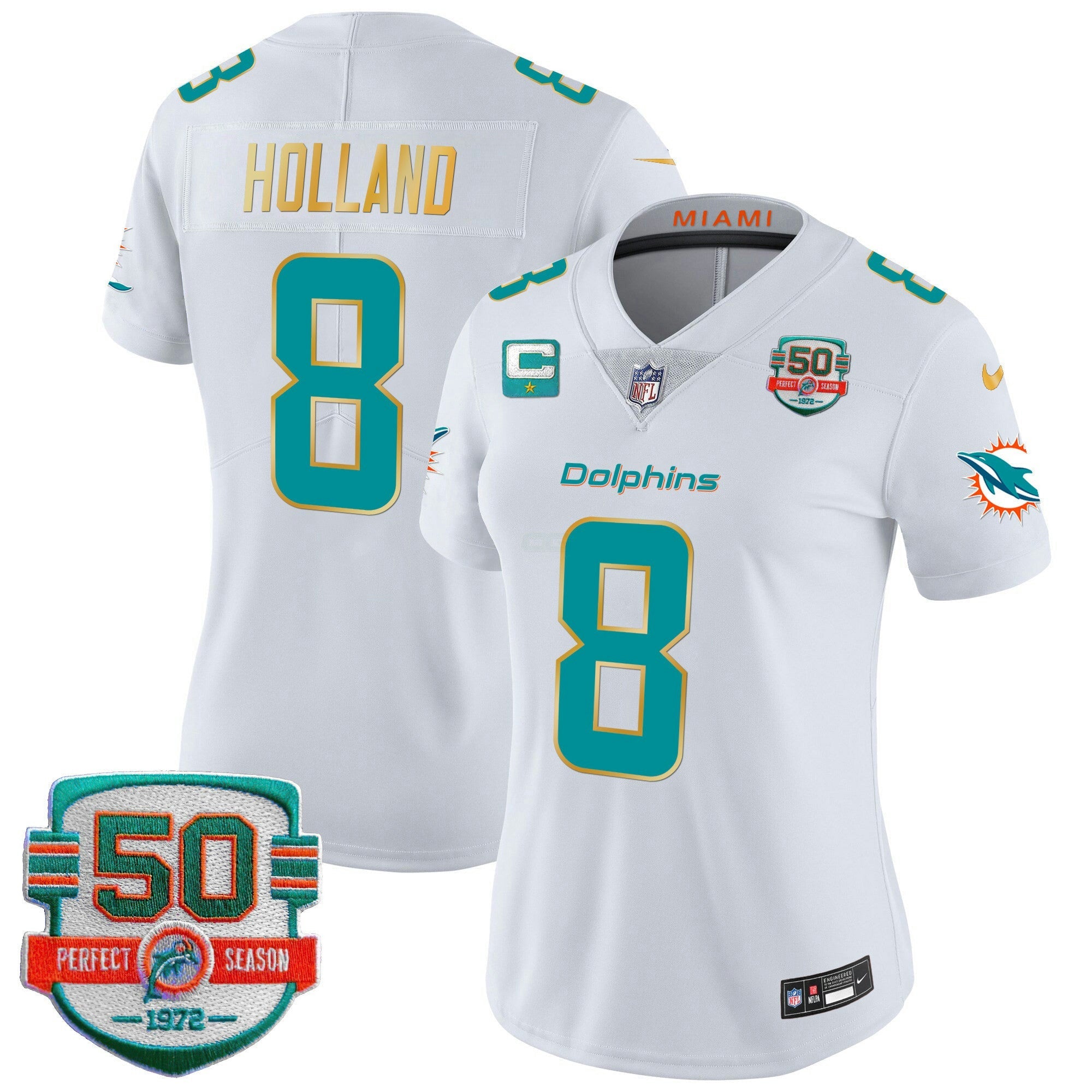 Camisa NFL Women’s Gold Trim Vapor Limited Jersey