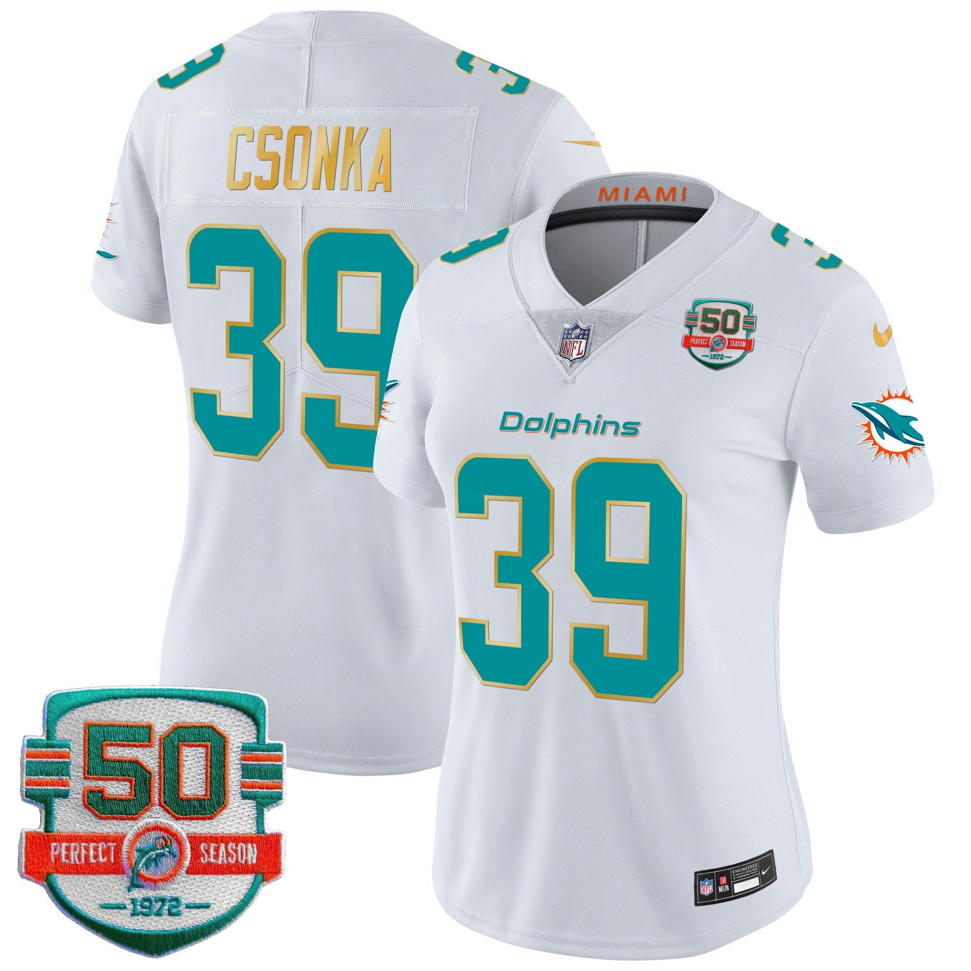 Camisa NFL Women’s Gold Trim Vapor Limited Jersey