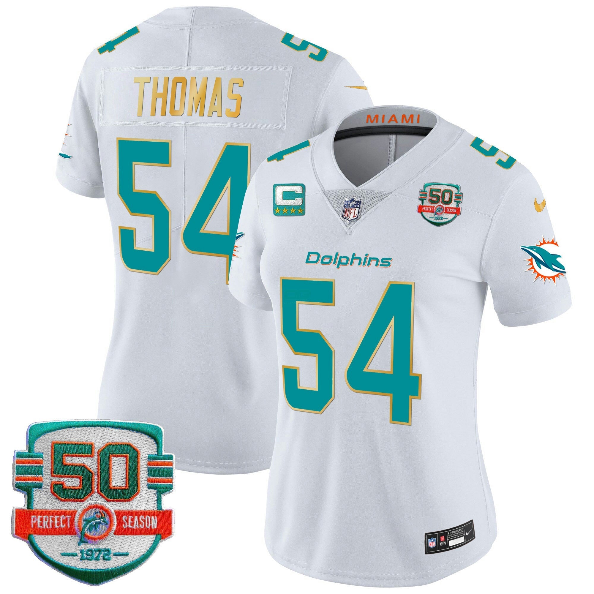 Camisa NFL Women’s Gold Trim Vapor Limited Jersey