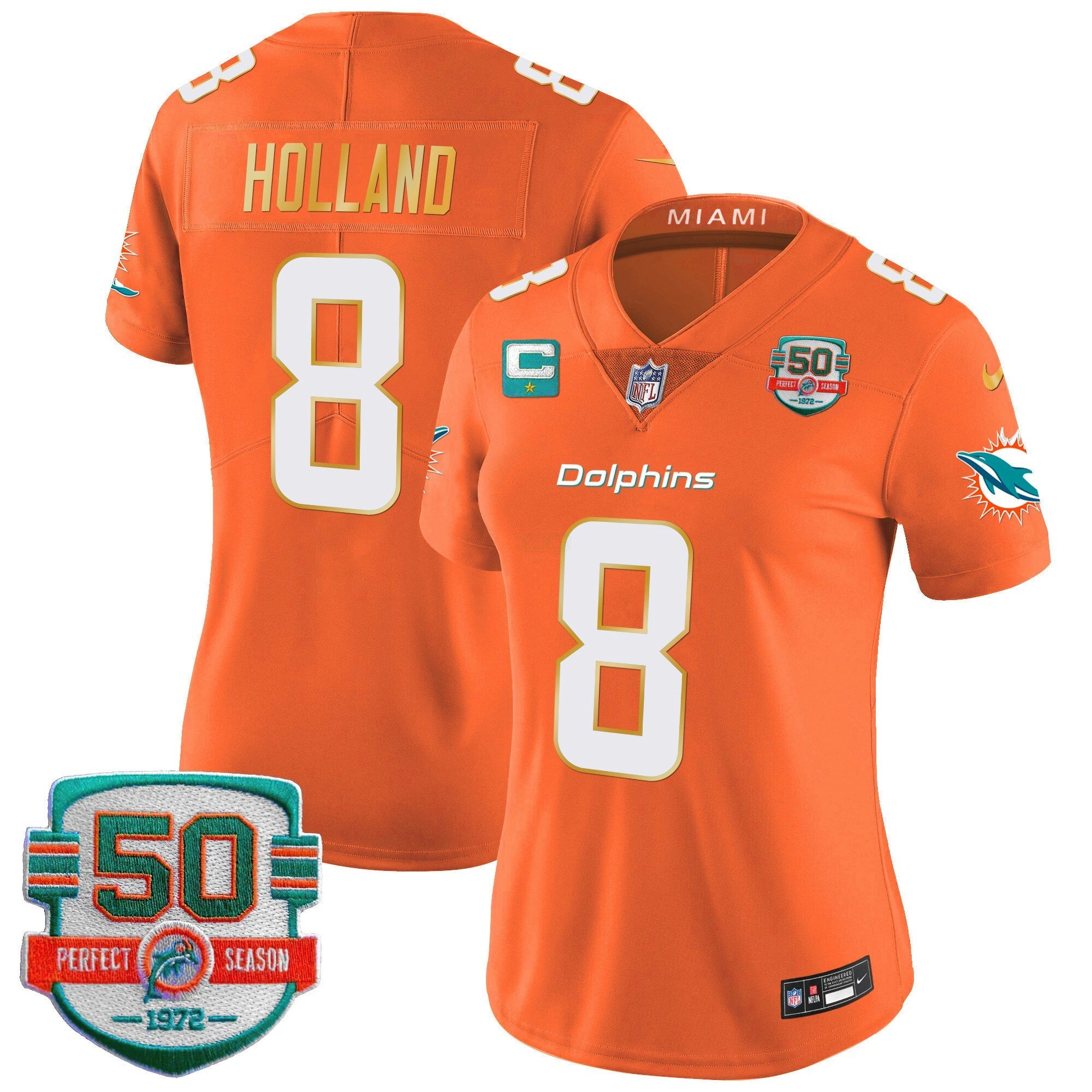 Camisa NFL Women’s Gold Trim Vapor Limited Jersey