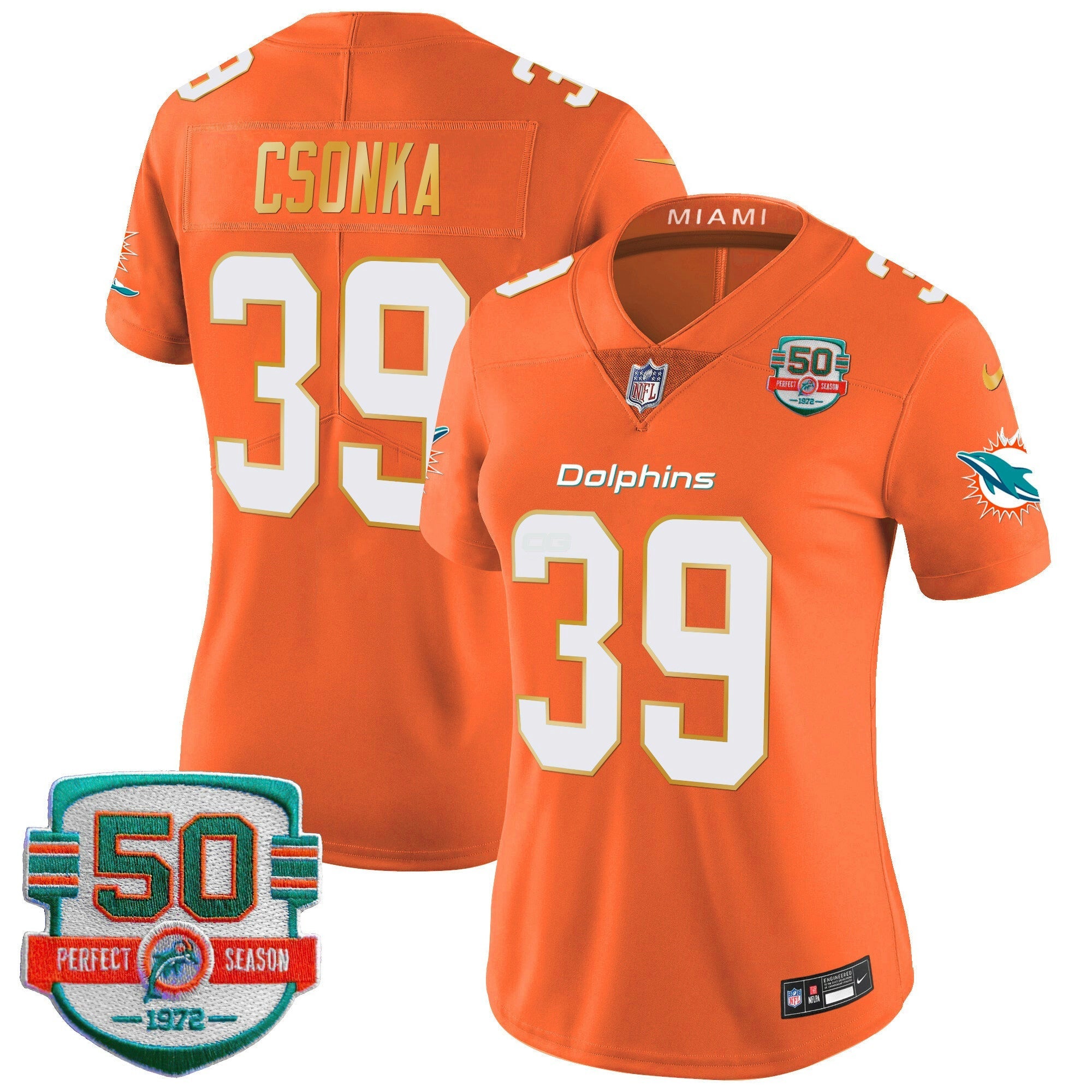 Camisa NFL Women’s Gold Trim Vapor Limited Jersey