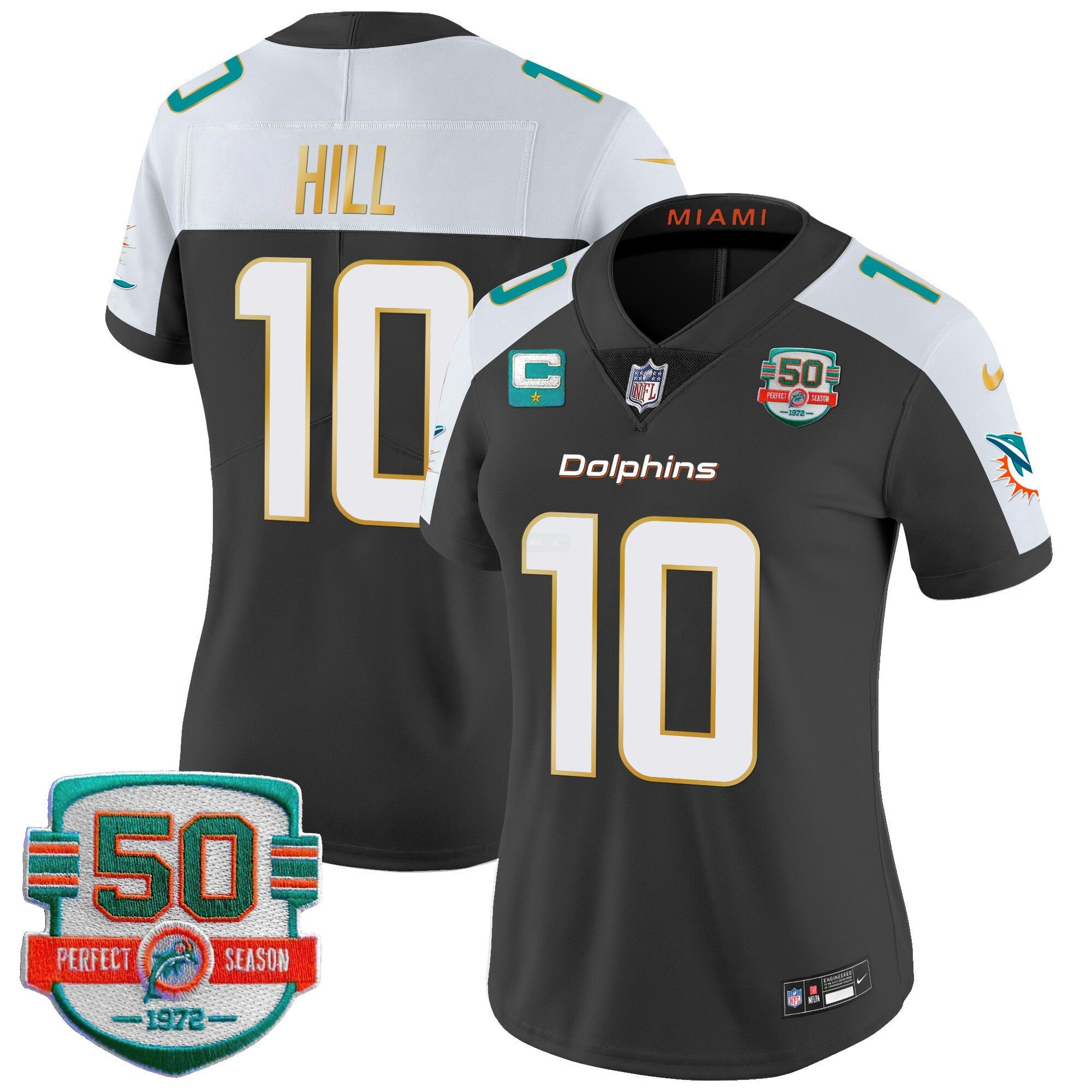 Camisa NFL Women’s Gold Trim Vapor Limited Jersey