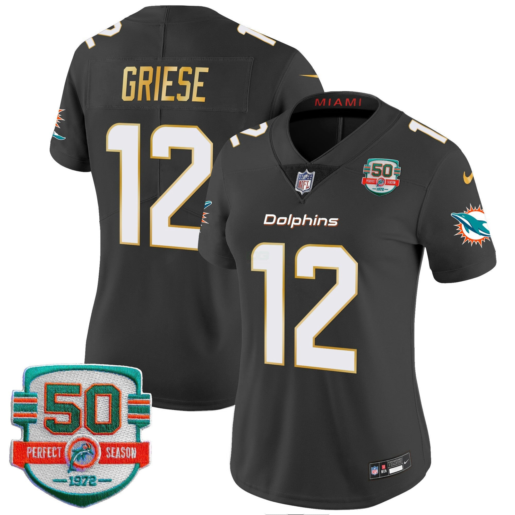 Camisa NFL Women’s Gold Trim Vapor Limited Jersey