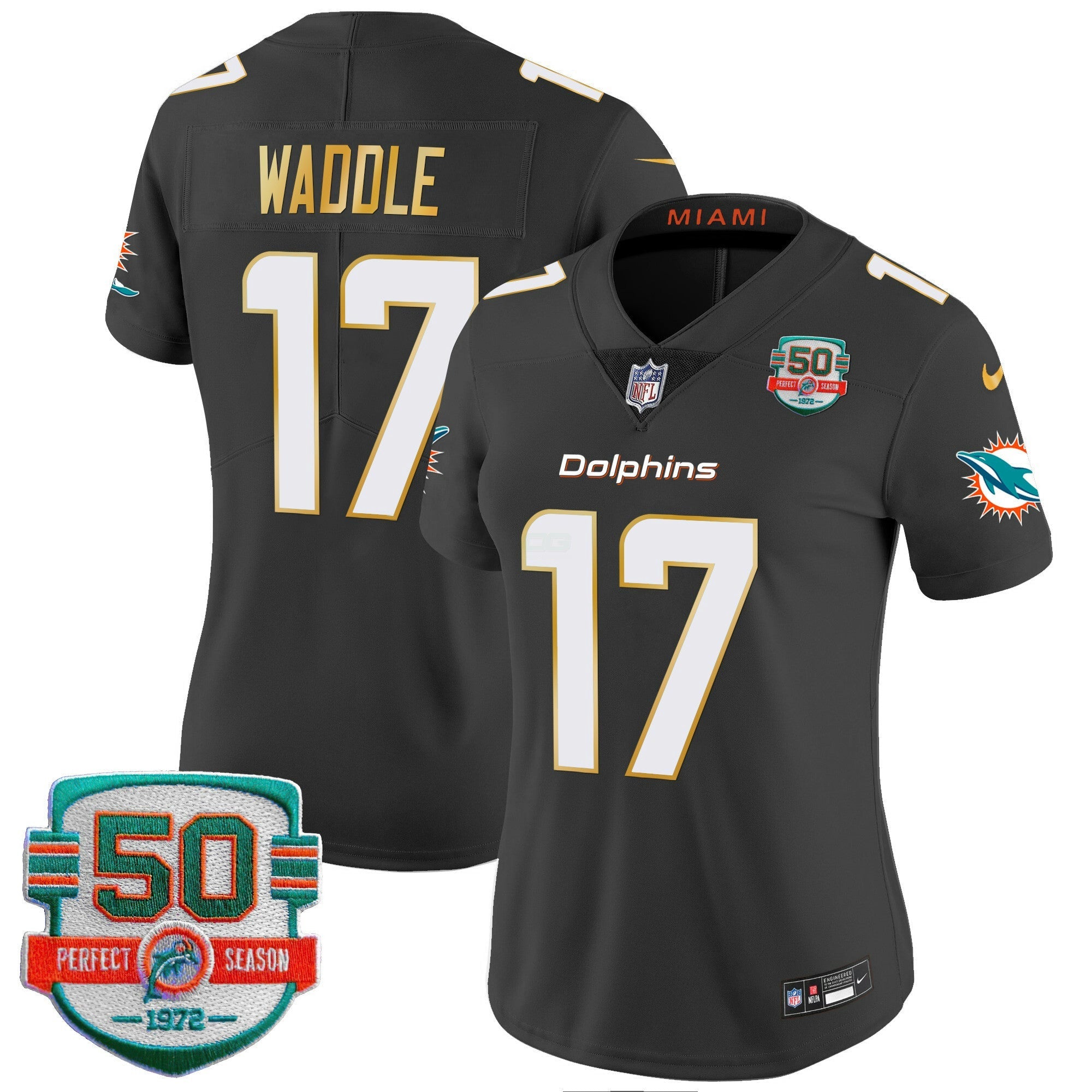 Camisa NFL Women’s Gold Trim Vapor Limited Jersey