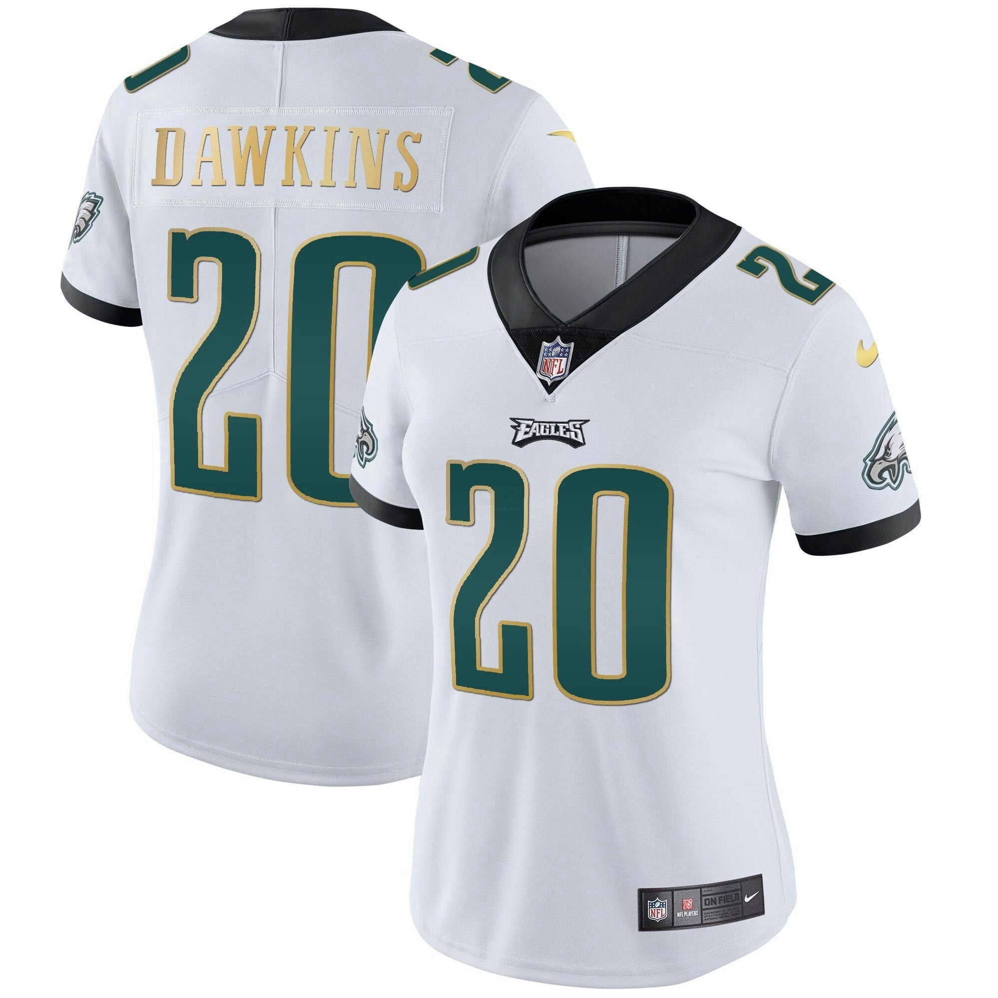 Camisa NFL Women’s Gold Trim Vapor Player Jersey