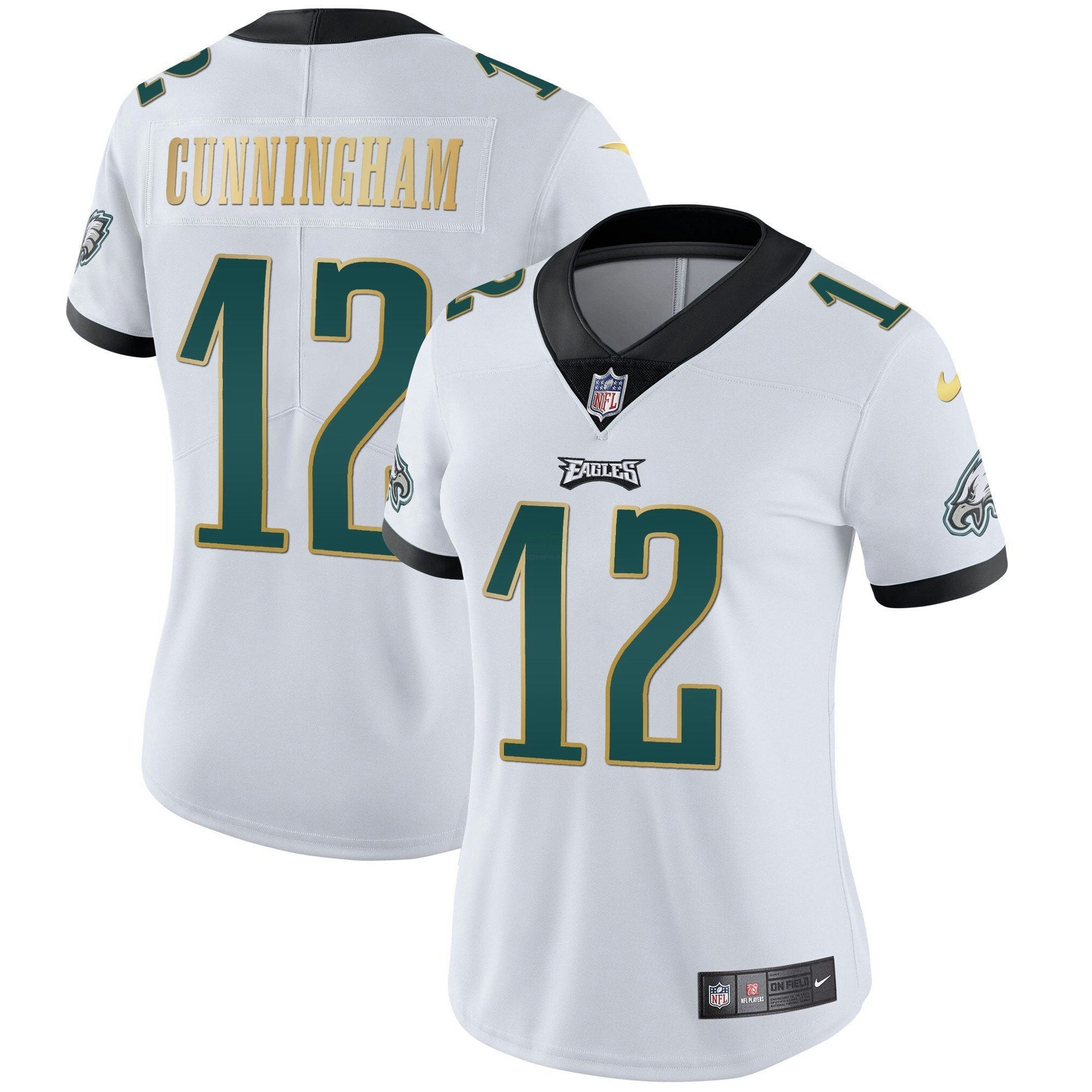 Camisa NFL Women’s Gold Trim Vapor Player Jersey