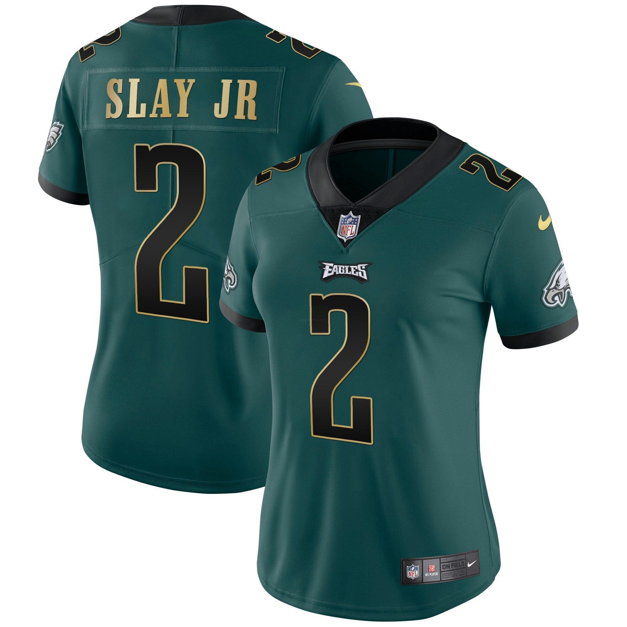 Camisa NFL Women’s Gold Trim Vapor Player Jersey