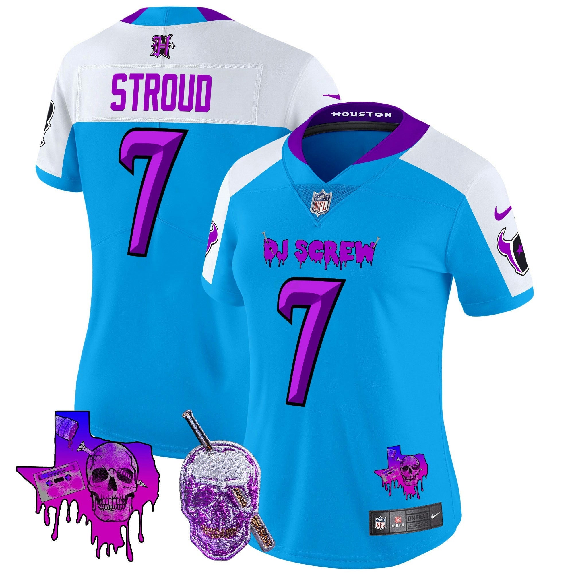 Camisa NFL Women’s Houston DJ Screw Vapor Limited Jersey